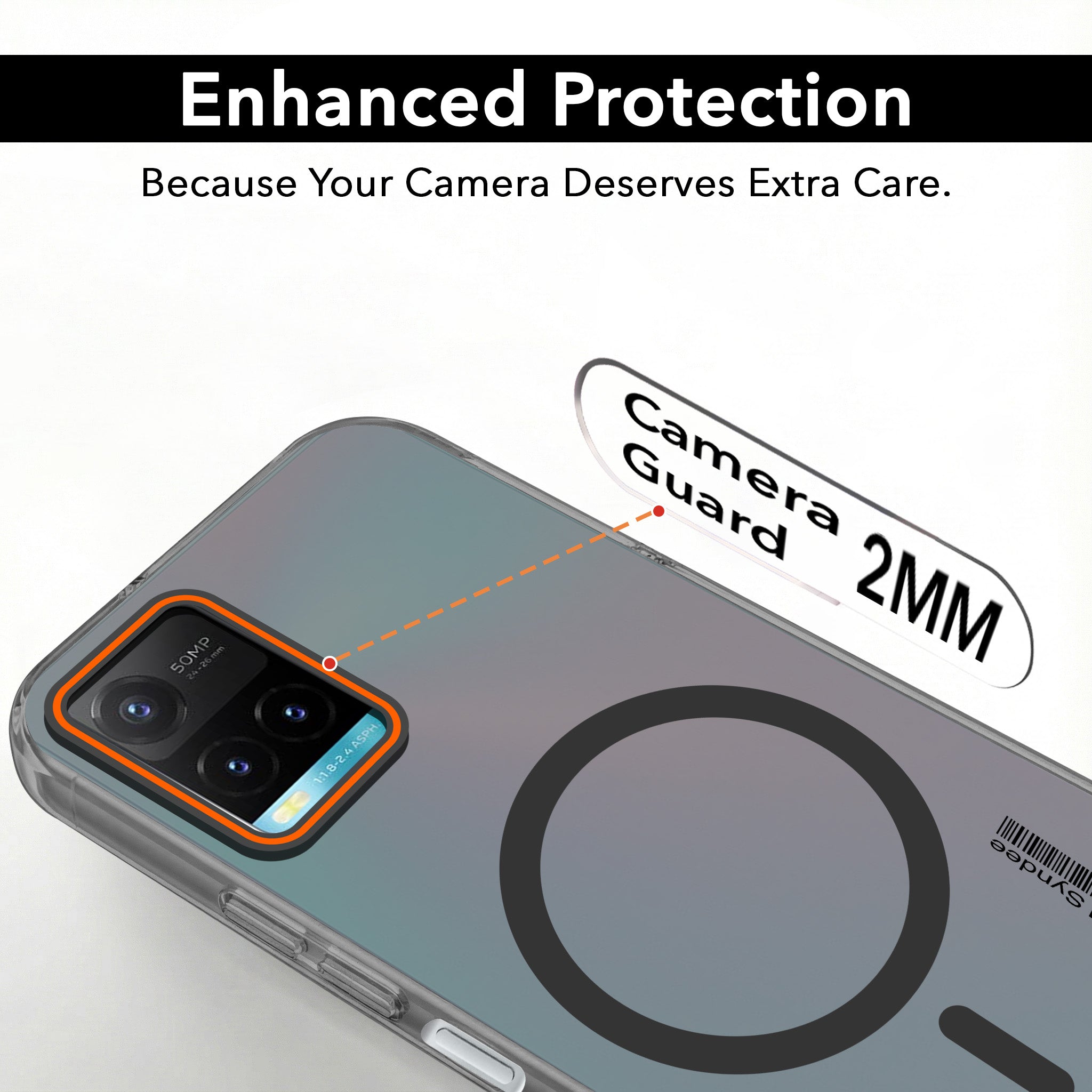 For Vivo Y33s Back Cover Case (Soft Touch | Camera Bump Protection | MagSafe Compatible | Matte Finish)