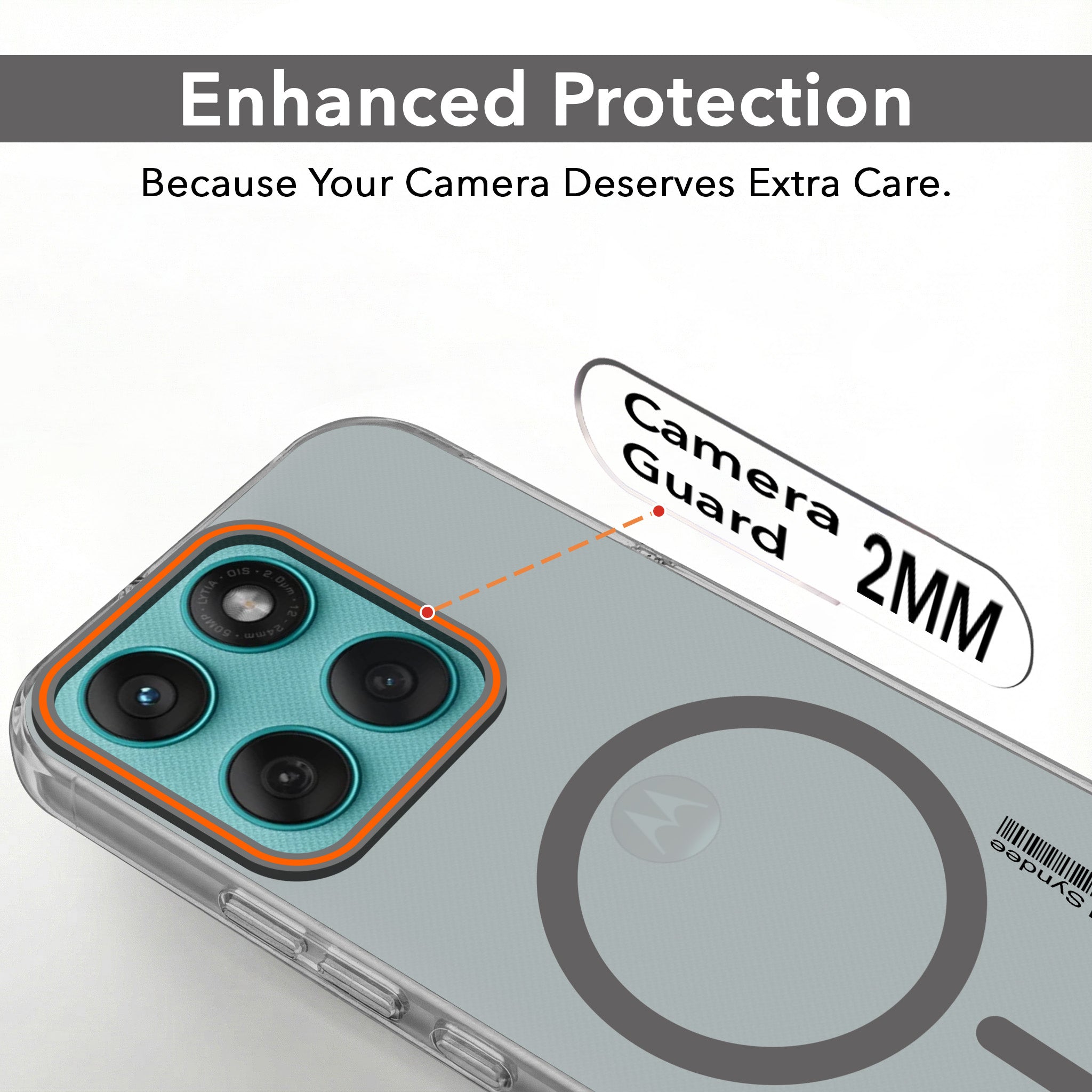 For Motorola Moto Edge 60 Fusion Back Cover Case (Soft Touch | Camera Bump Protection | MagSafe Compatible | Matte Finish)
