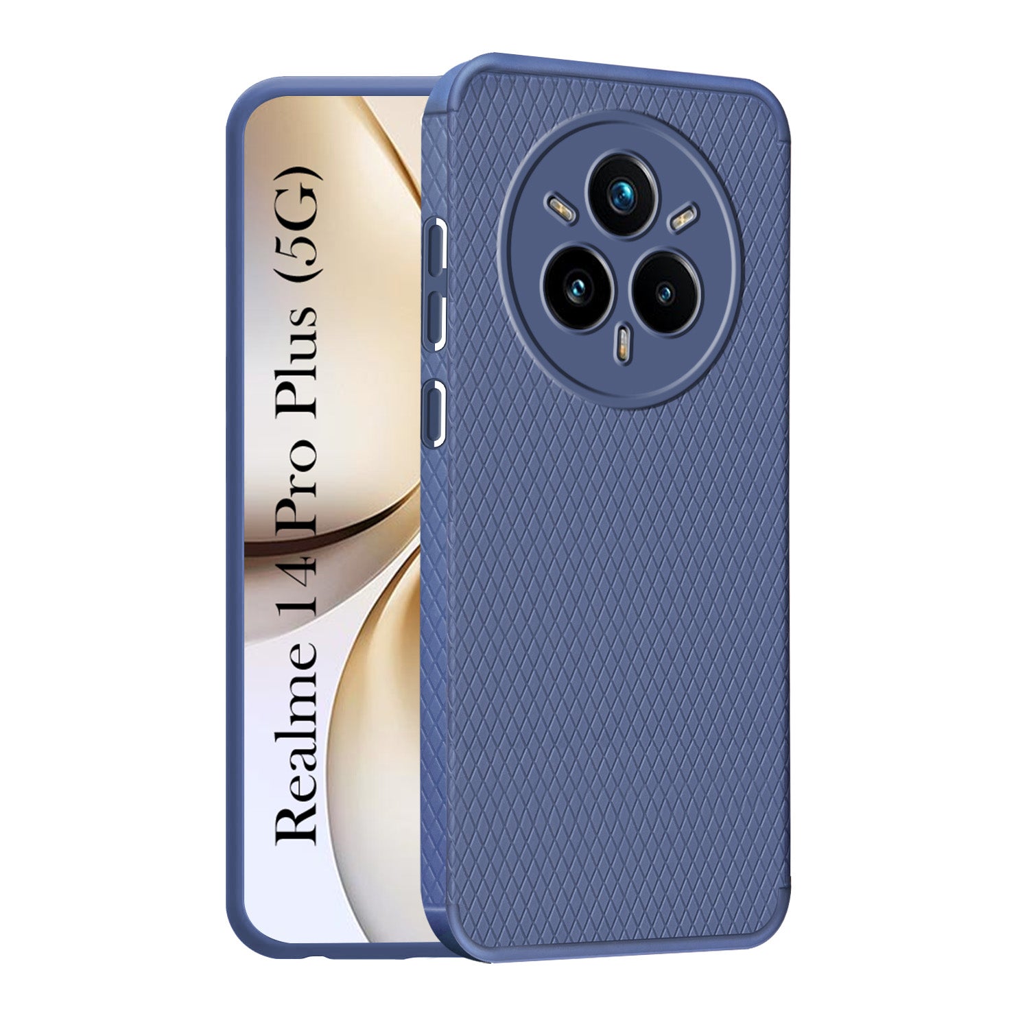 For Realme 14 Pro Plus 5G Back Cover Case (Liquid Silicone | Side Grip | Camera Protection)