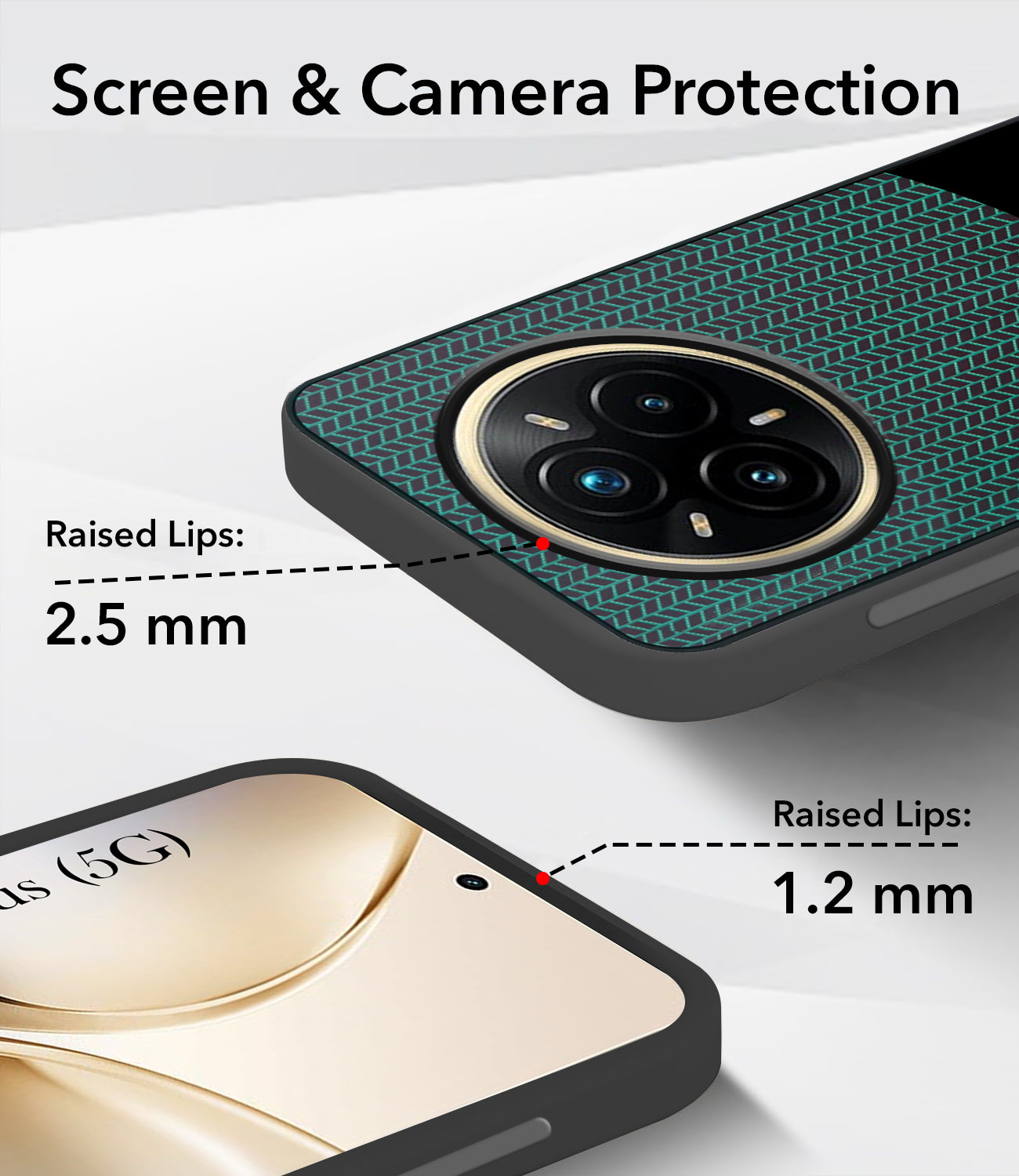 For Realme 14 Pro Plus 5G Silicone Finish Back Cover Case  (Premium Minimalist Professional Feel | Camera Protection Bump)