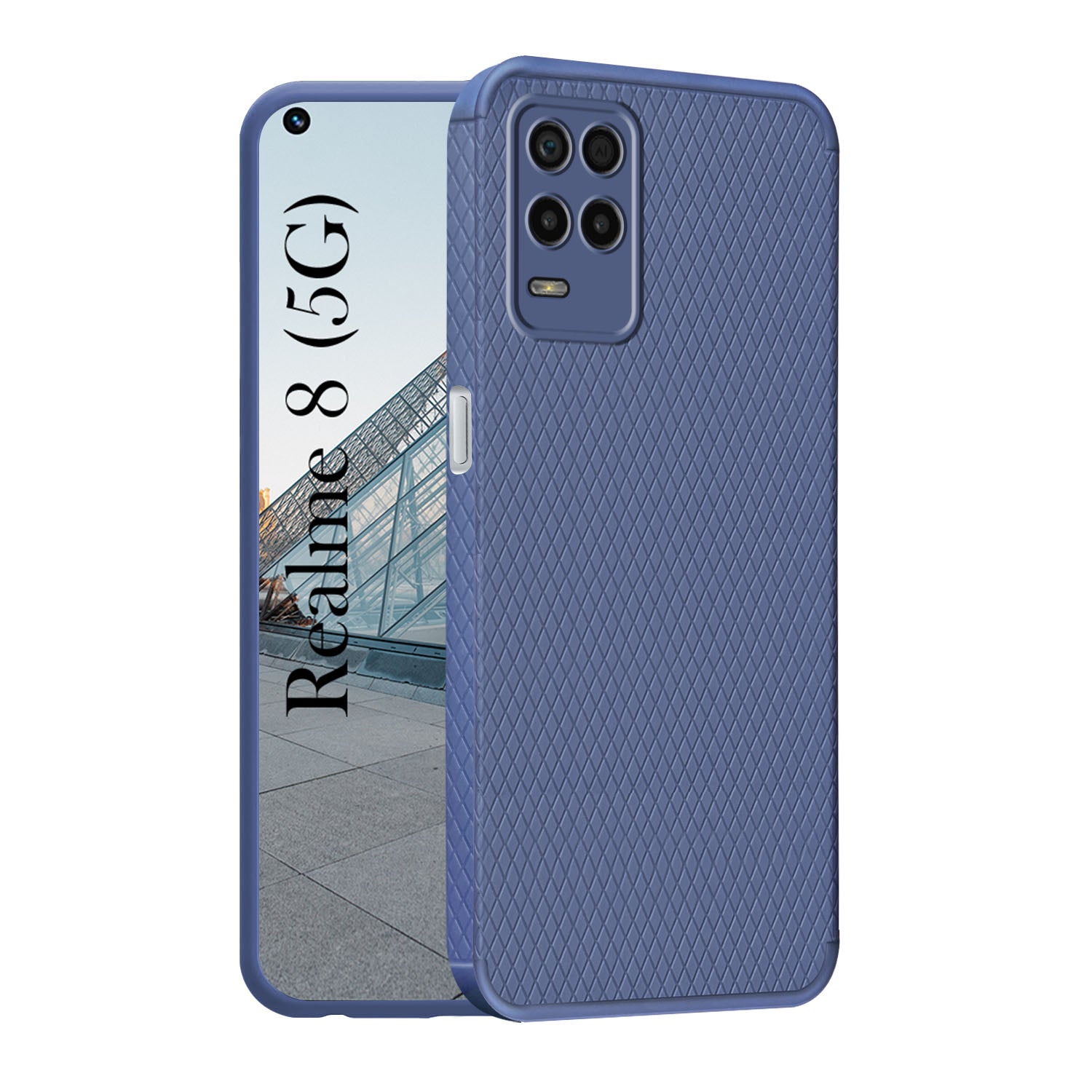 For Realme 8 5G Back Cover Case (Liquid Silicone | Side Grip | Camera Protection)