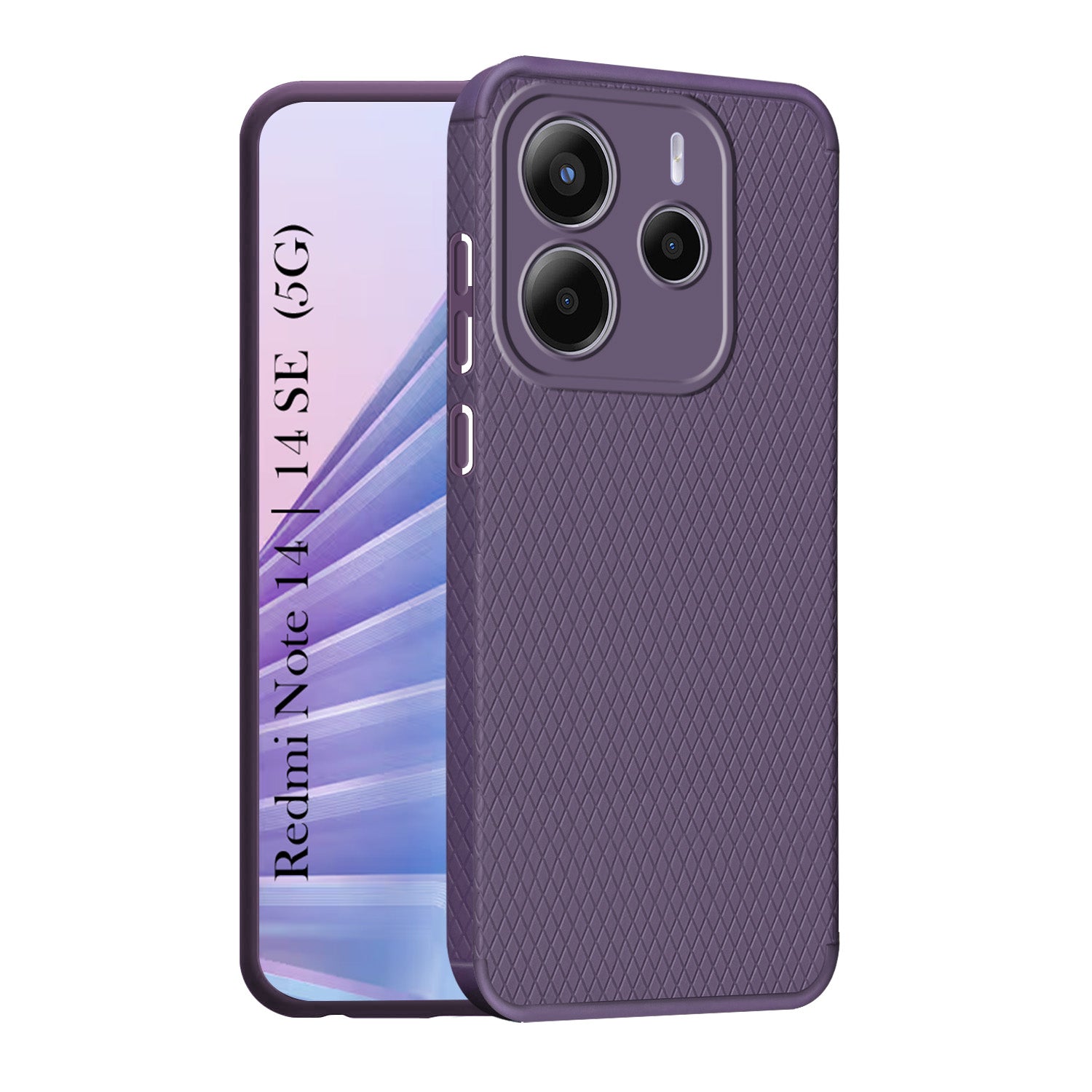 For Redmi Note 14 | Redmi Note 14 SE Back Cover Case (Liquid Silicone | Side Grip | Camera Protection)