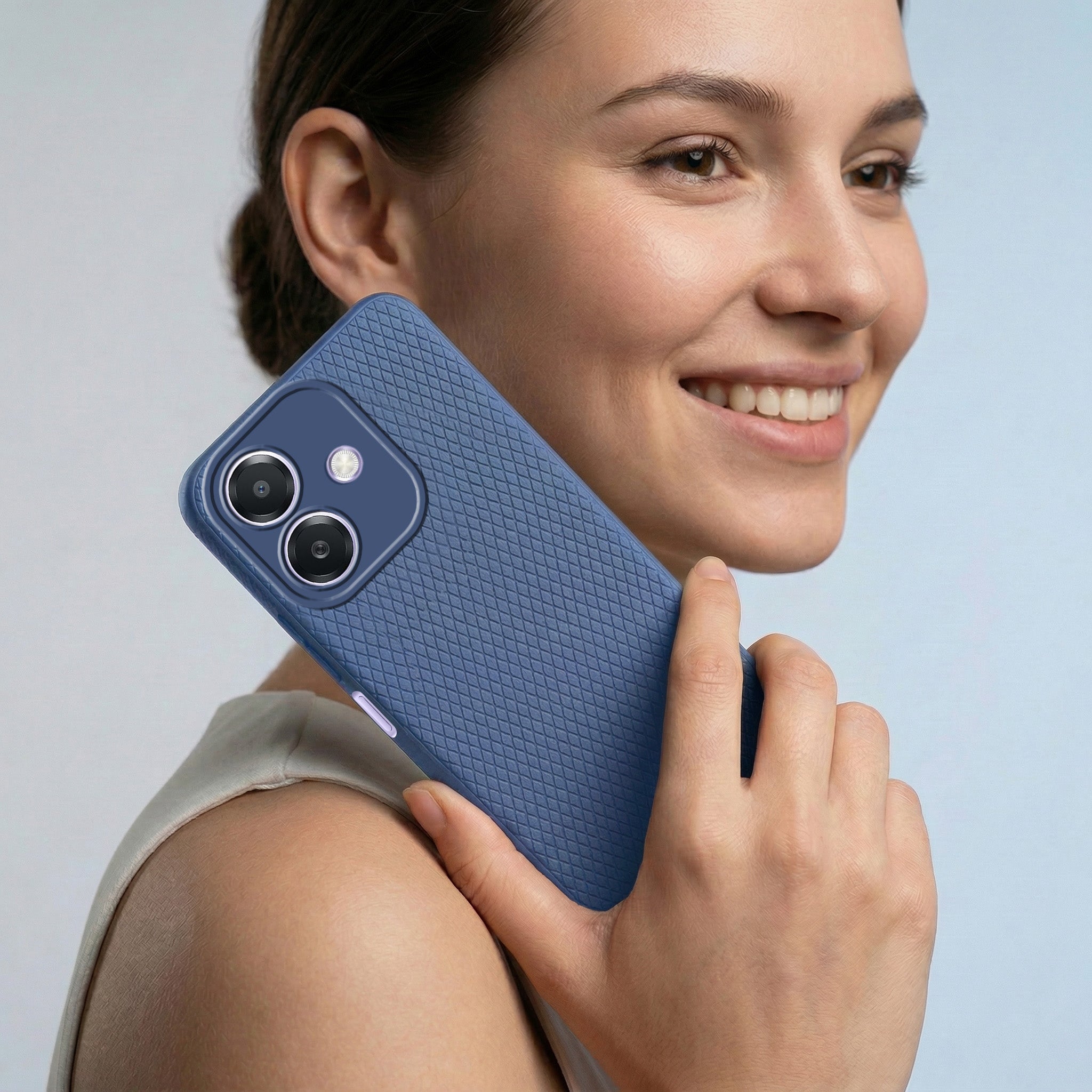 For Oppo A3X (4G/5G) | Oppo A3 5G Combo with Back Cover and 9H Tempered Glass (Liquid Silicone | Camera Protection | Oleophobic Coating Screen Glass)