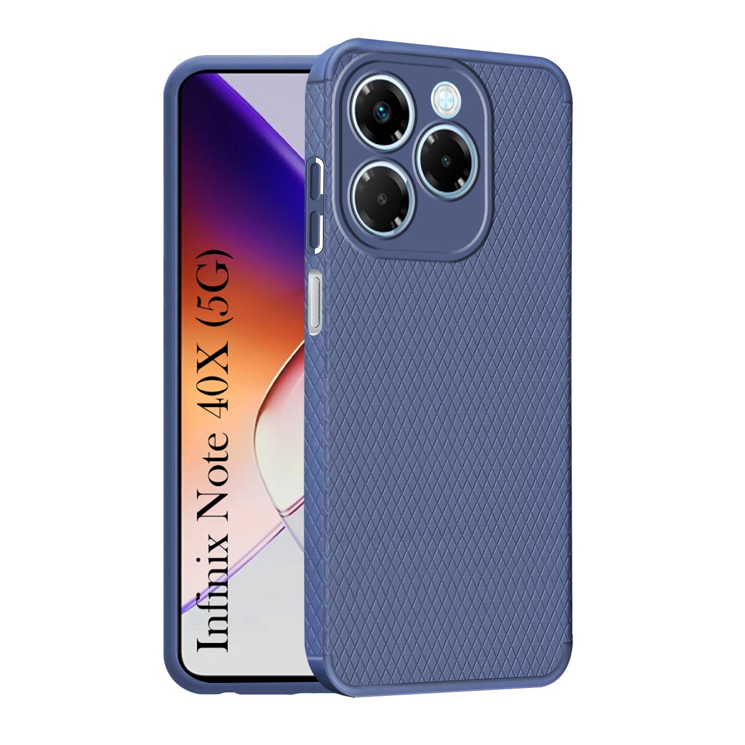 For Infinix Note 40X 5G Back Cover Case Liquid Silicone (Camera Protection | Side Grip Texture | Soft and Flexible)