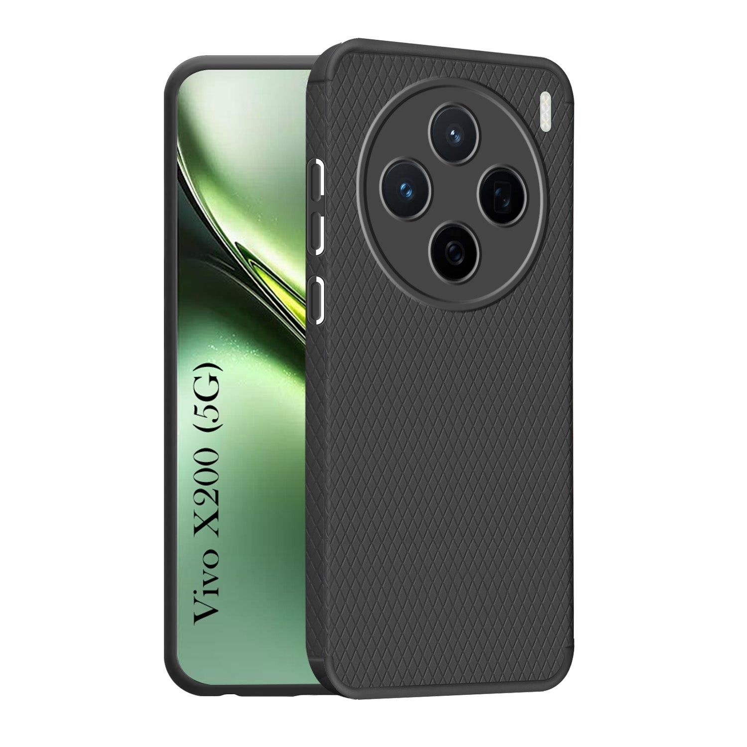 For Vivo X200 5G Back Cover Case (Liquid Silicone | Side Grip | Camera Protection)