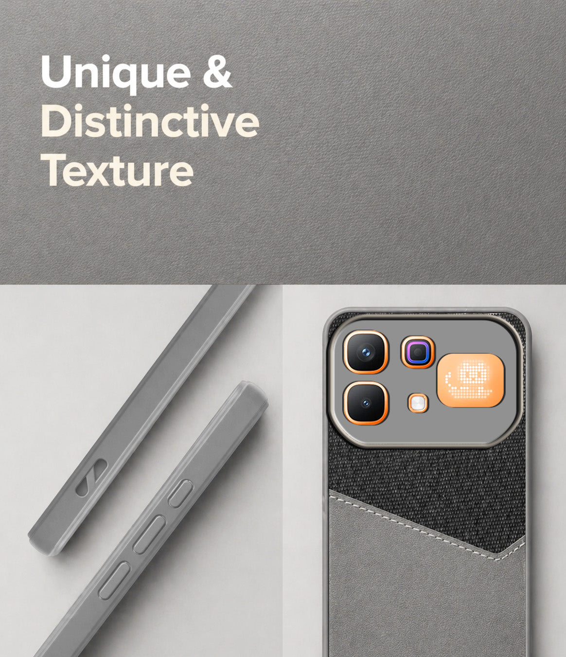 For Infinix Note 60 Pro 5G Back Cover Case (Dual PU Leather Stitch | Professional Minimalist | Soft and Flexible)
