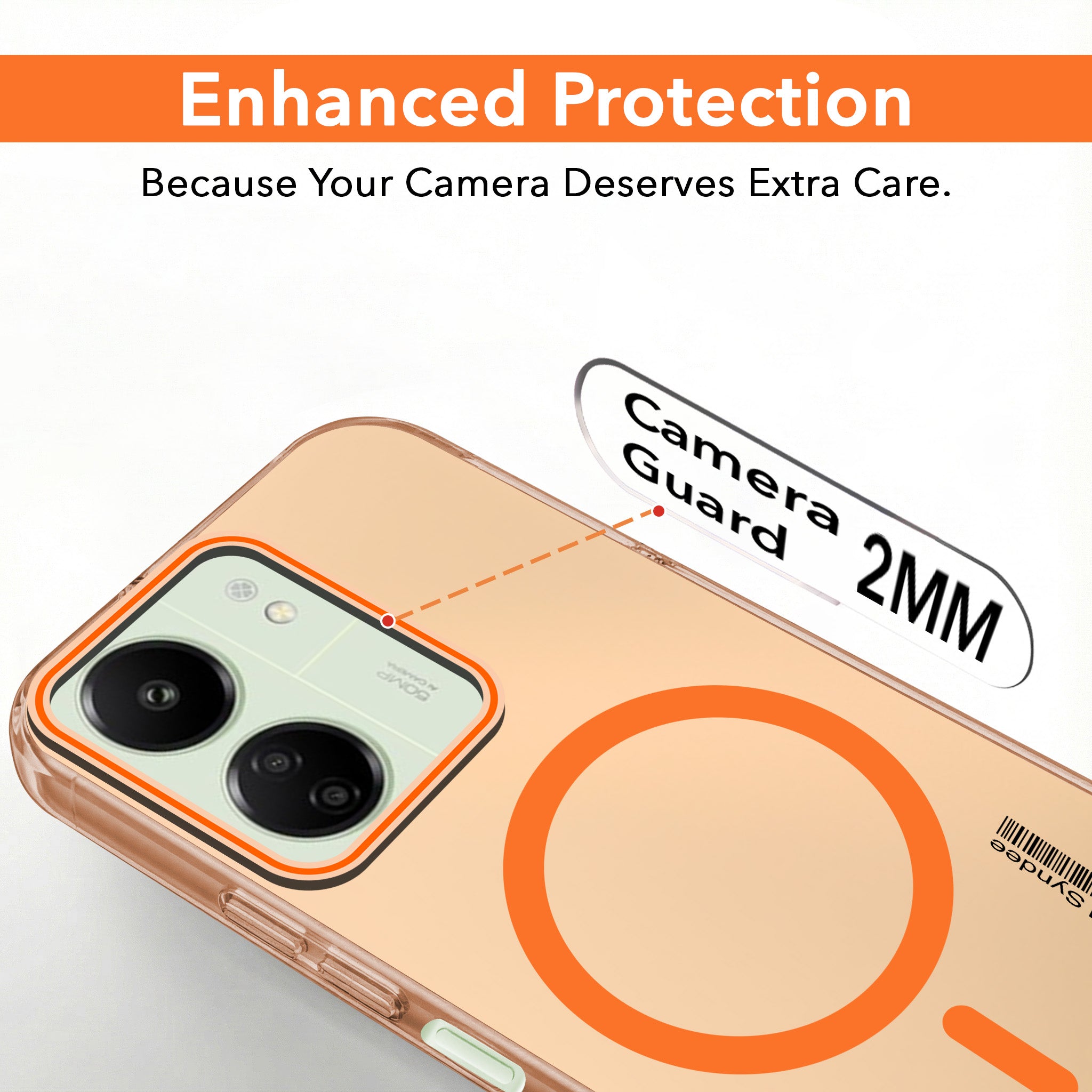 For Xiaomi Redmi 13C 4G Back Cover Case (Soft Touch | Camera Bump Protection | MagSafe Compatible | Matte Finish)