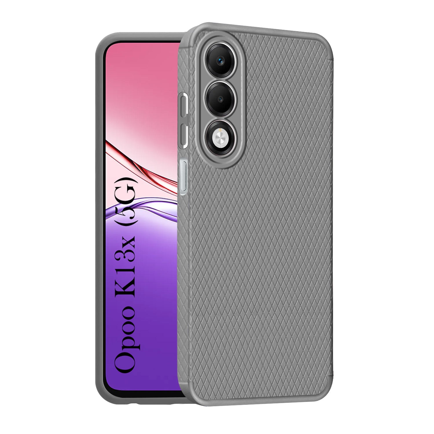 For Oppo K13X Back Cover Case Liquid Silicone (Camera Protection | Side Grip Texture | Soft and Flexible)
