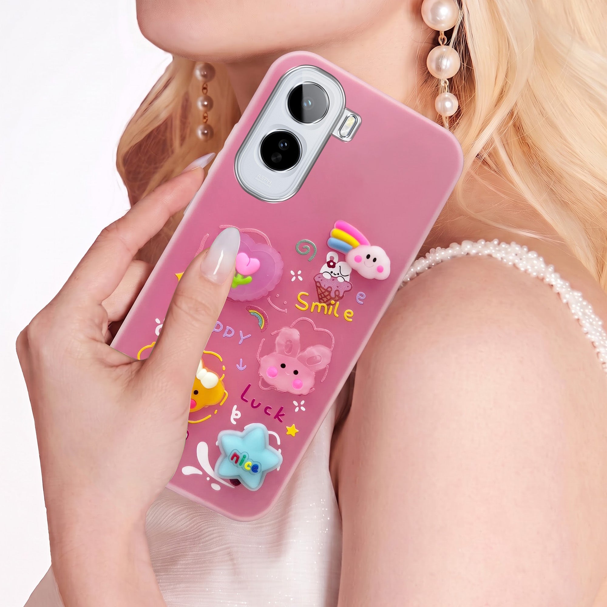 For Vivo T5 Pro 5G Back Cover Case (3D Cute Cartoons | Hard Back Side Soft | Matte Premium Finish | HD Printing)
