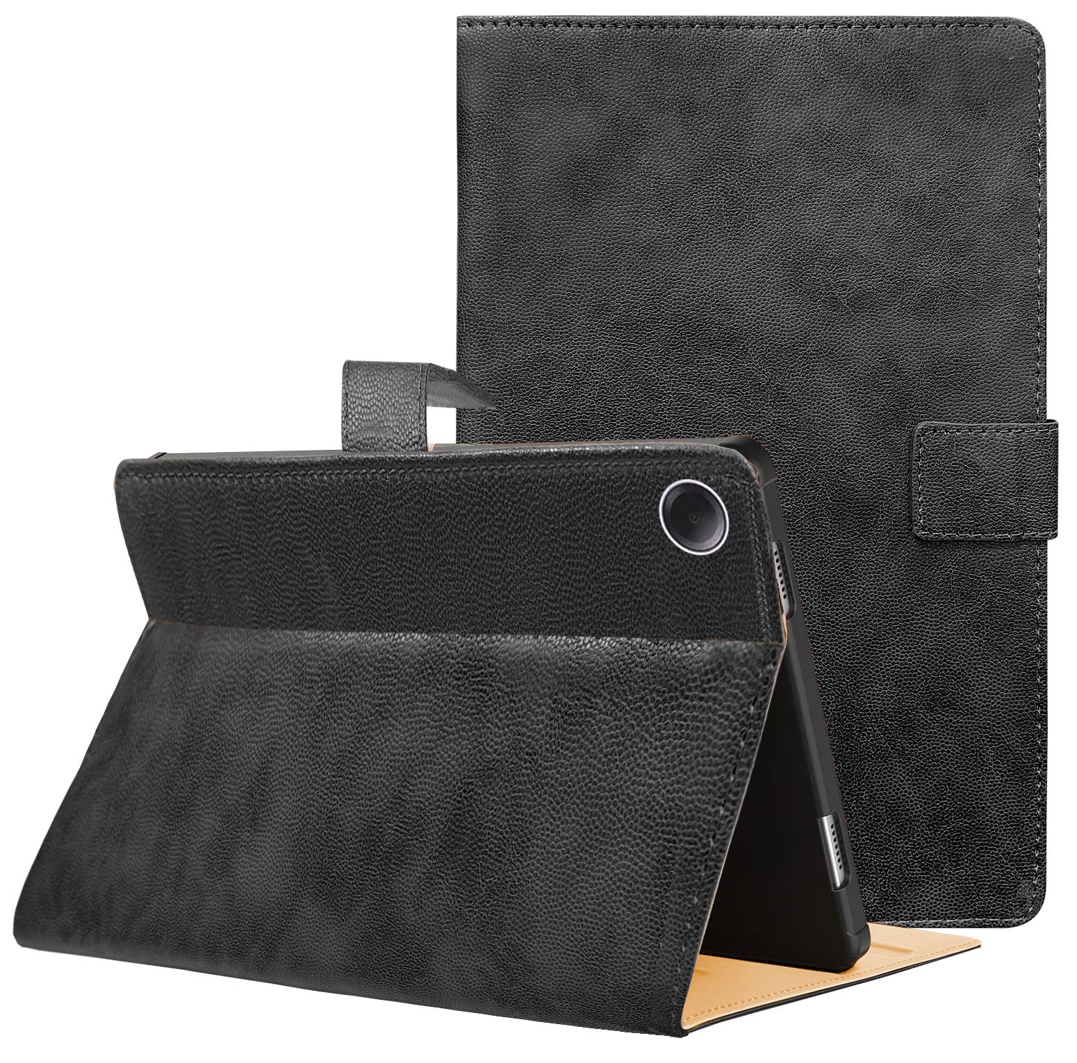 For Redmi Pad SE 11 Inch 23073RPBFG Flip Cover Folio Cover (PU Leather | Multi-Angle Smart Stand | Card Storage Slots | Silicone Back Pouch)