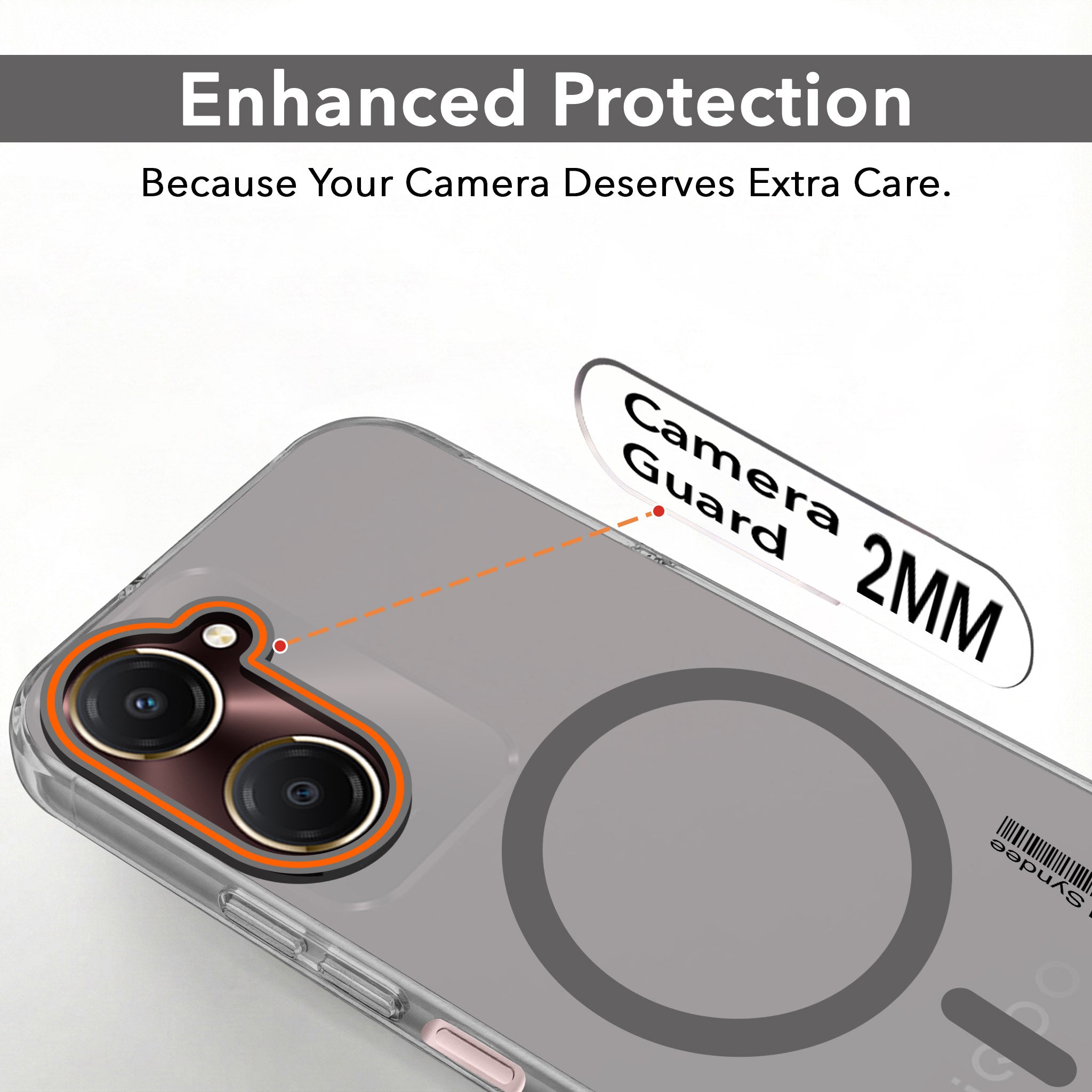 For Vivo iQOO Z9 Lite Back Cover Case (Soft Touch | Camera Bump Protection | MagSafe Compatible | Matte Finish)