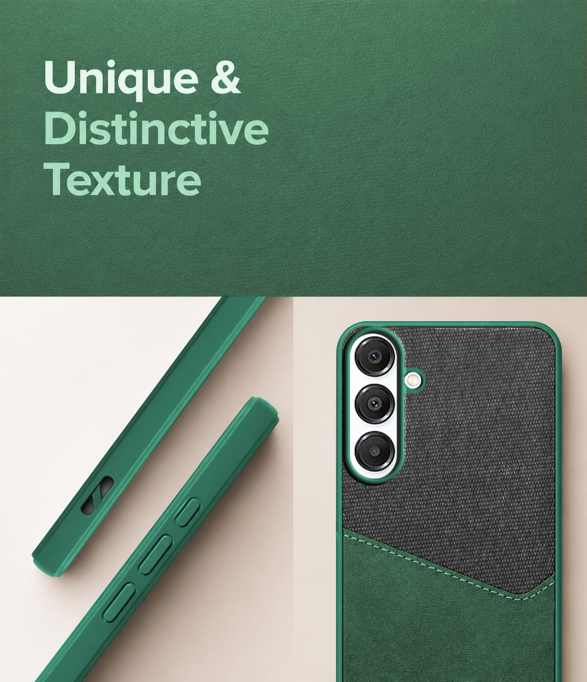 For Samsung Galaxy A16 5G Back Cover Case (Dual PU Leather Stitch | Professional Minimalist | Soft and Flexible)