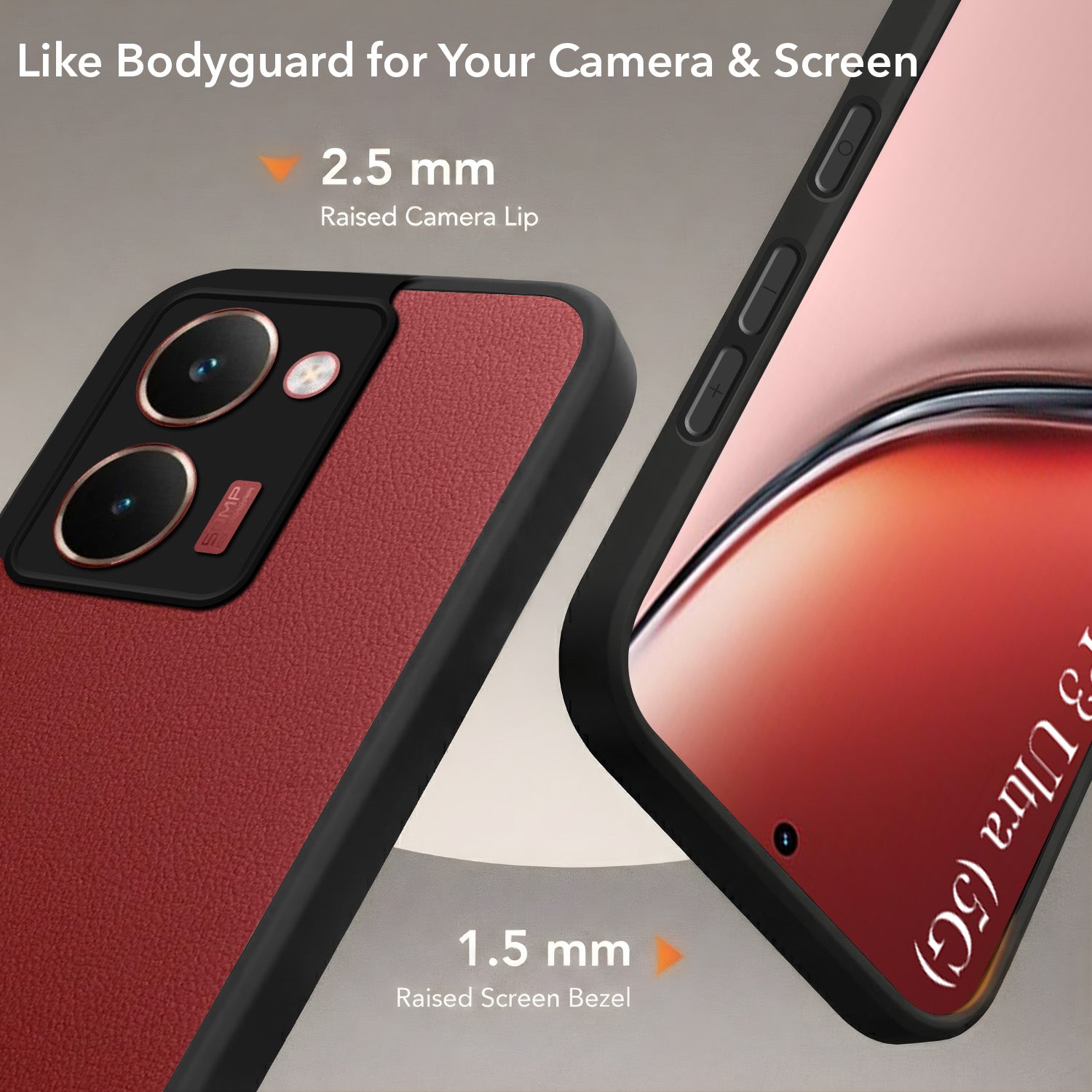For Realme P3 Ultra Back Cover Case (Built-in Stand | Lifetime Anti Yellow | Kickstand Shockproof | Camera Protection | MagSafe Compatible)