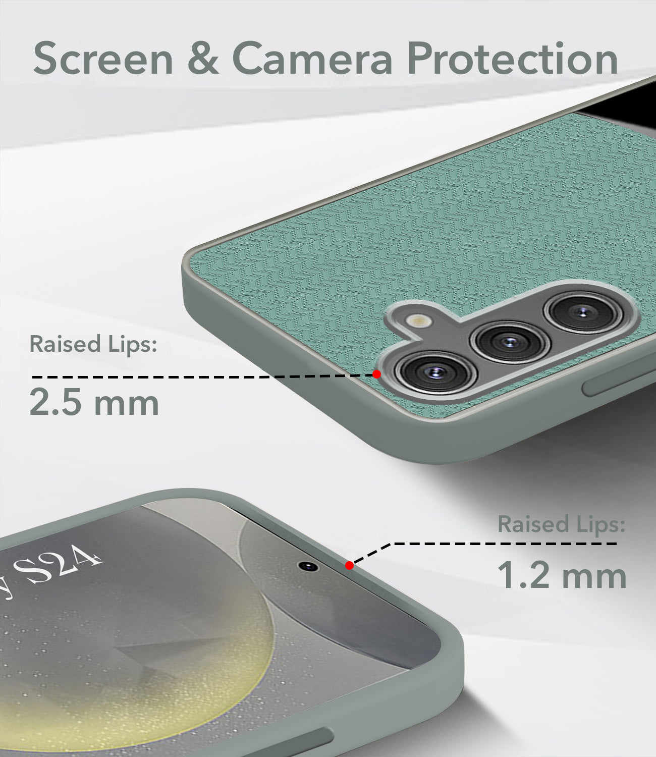 For Samsung Galaxy S24 Back Cover Case (Elegant PU Leather Finish | Premium Minimalist Professional | Camera Protection Bump)