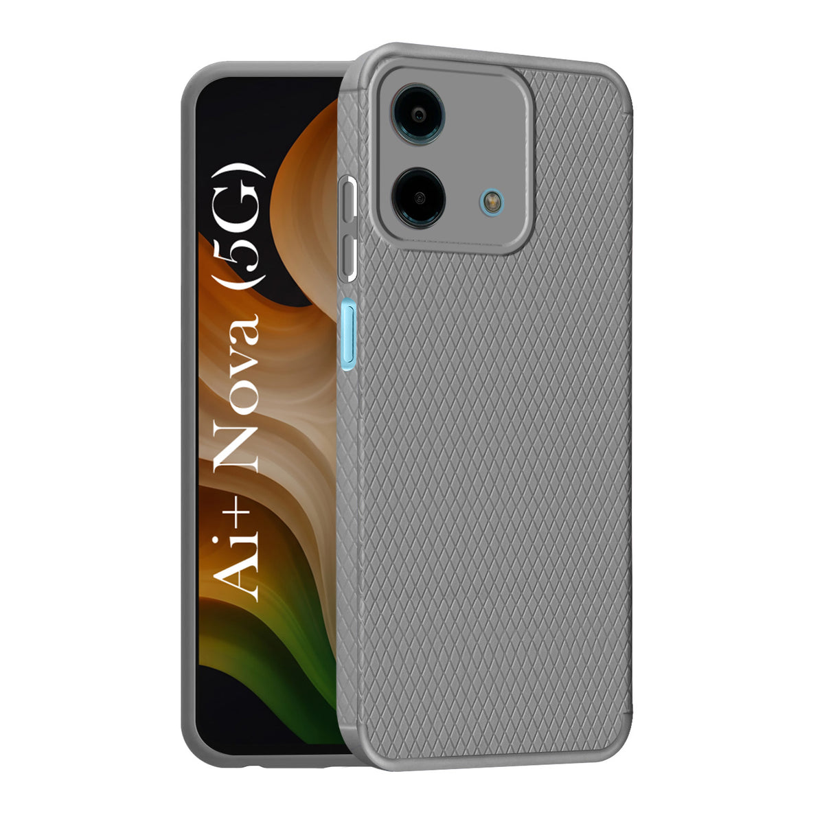 For Ai+ Nova 5G Back Cover Case Liquid Silicone (Camera Protection | Side Grip Texture | Soft and Flexible)