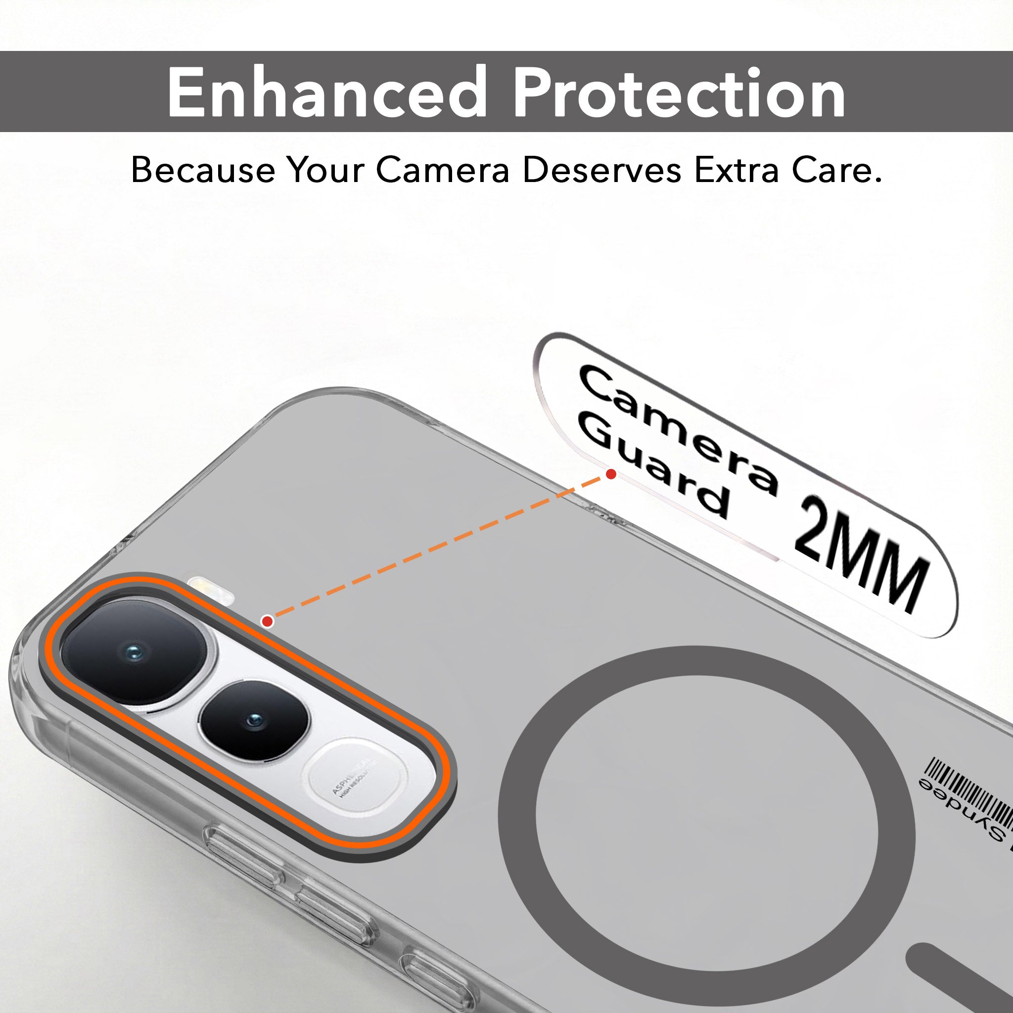 For Vivo Y400 Back Cover Case (Soft Touch | Camera Bump Protection | MagSafe Compatible | Matte Finish)