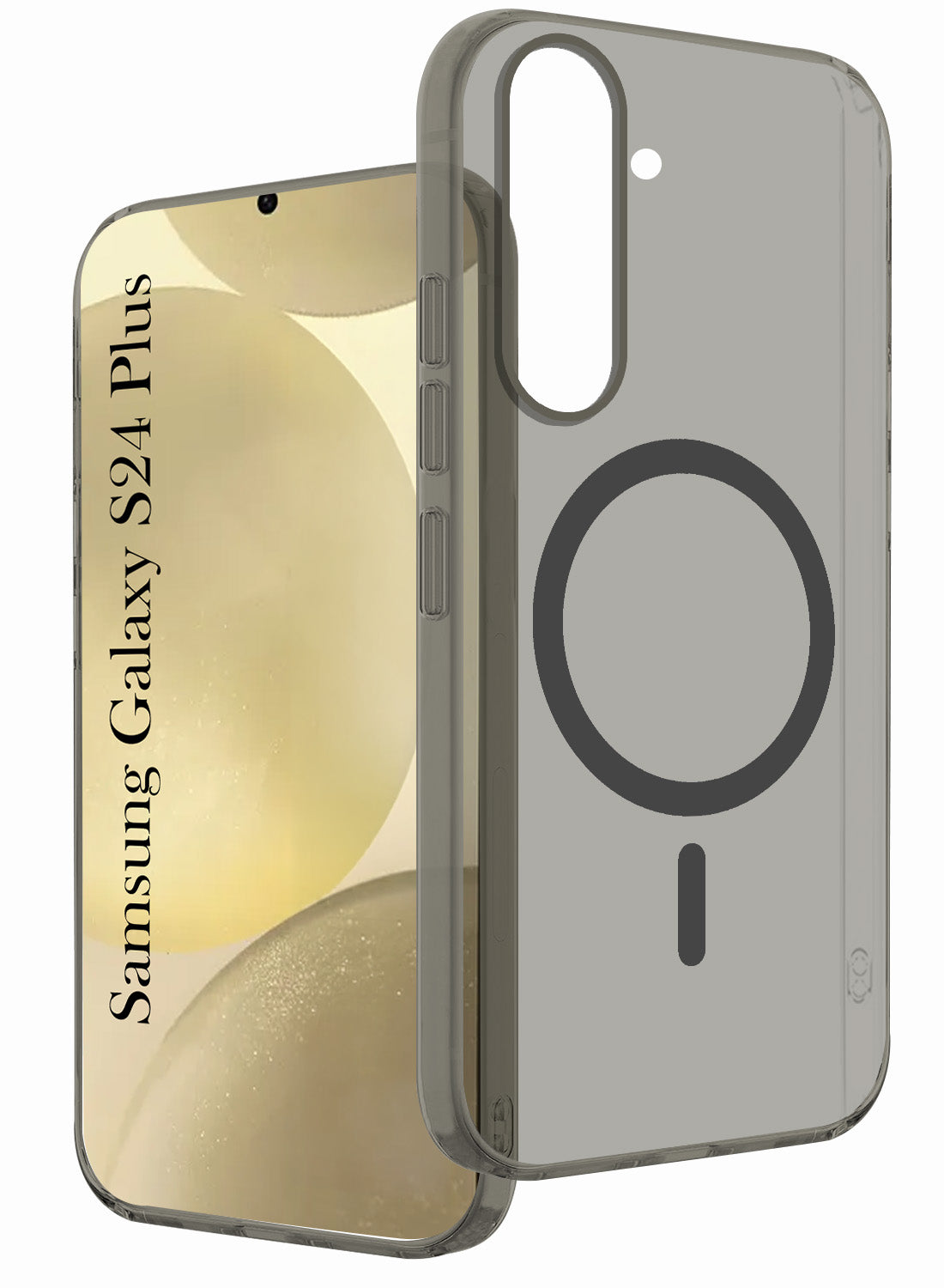 For Samsung Galaxy S24 Plus Back Cover Case Crystal (Frosted Matte Feel | MagSafe Compatible Wireless Charging)