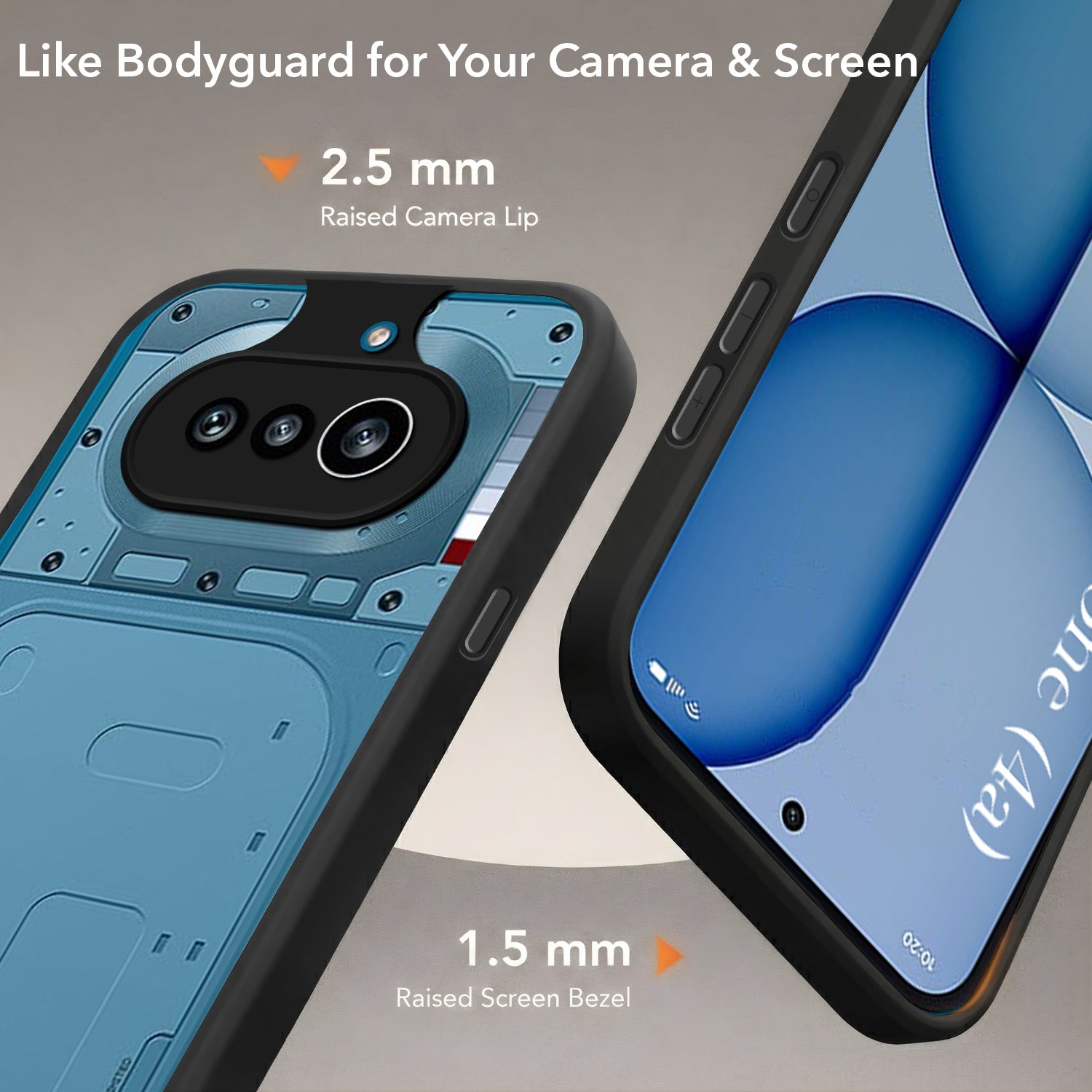 For Nothing Phone 4A 5G Back Cover Case (Built-in Stand | Lifetime Anti Yellow | Kickstand Shockproof | Camera Protection | MagSafe Compatible)