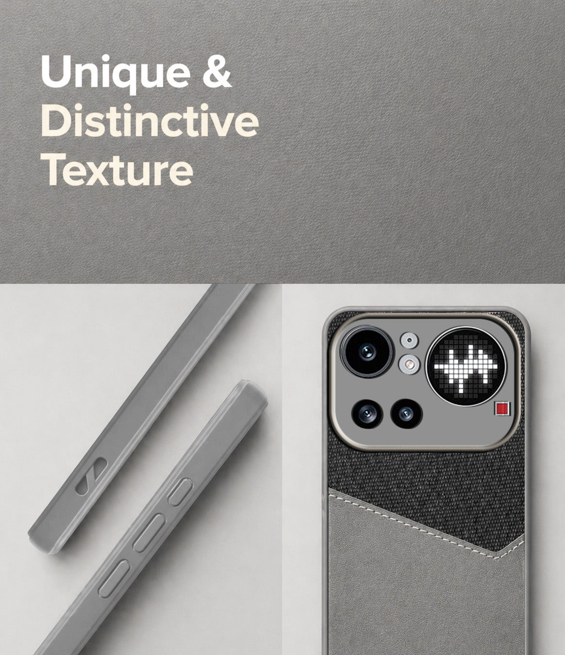 For Nothing Phone 4A Pro 5G Back Cover Case (Dual PU Leather Stitch | Professional Minimalist | Soft and Flexible)