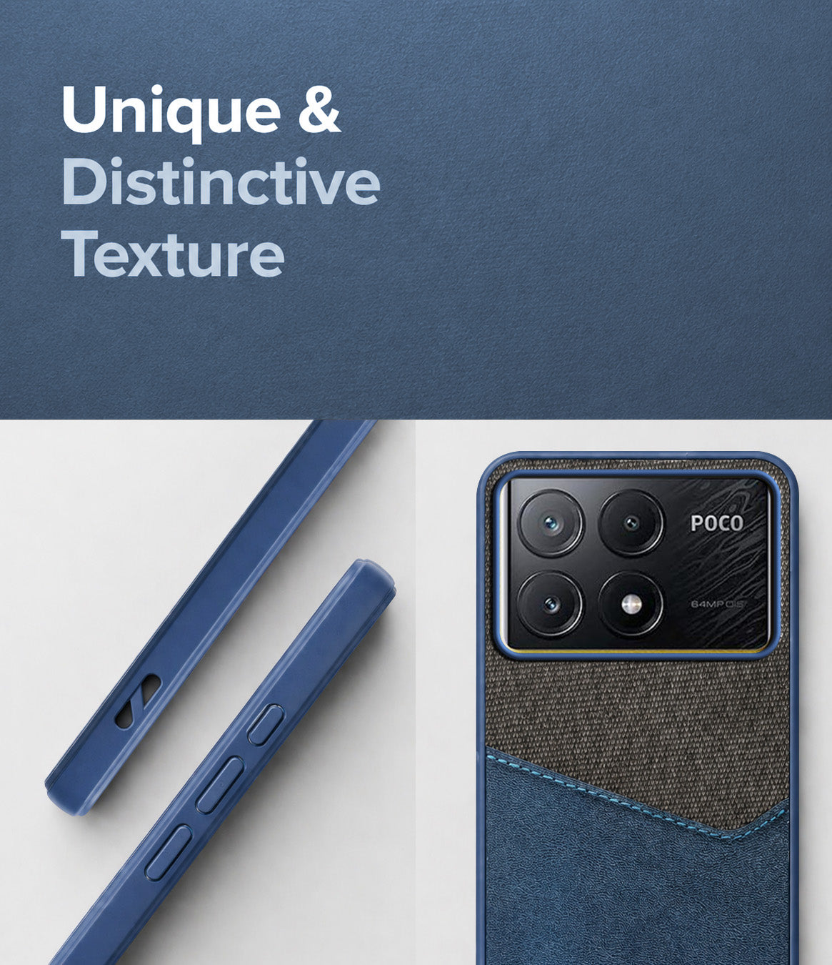 For Poco X6 Pro 5G Back Cover Case (Dual PU Leather Stitch | Professional Minimalist | Soft and Flexible)