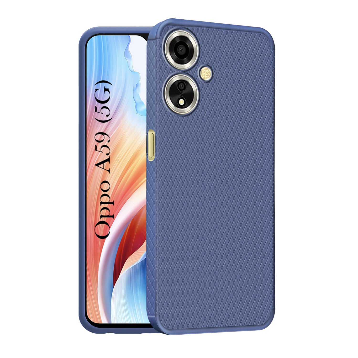 For Oppo A59 5G Back Cover Case Liquid Silicone (Camera Protection | Side Grip Texture | Soft and Flexible)