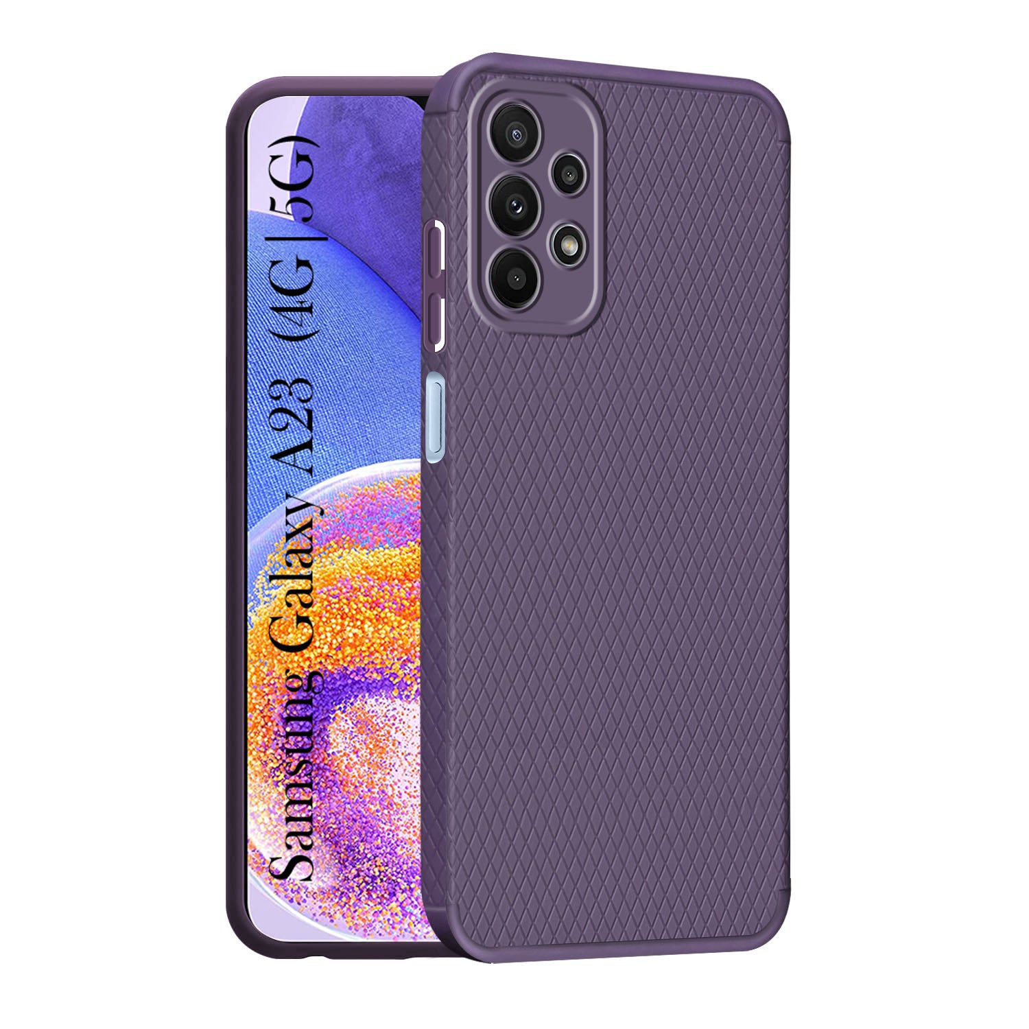 For Samsung Galaxy A23 4G | 5G Back Cover Case (Liquid Silicone | Side Grip | Camera Protection)