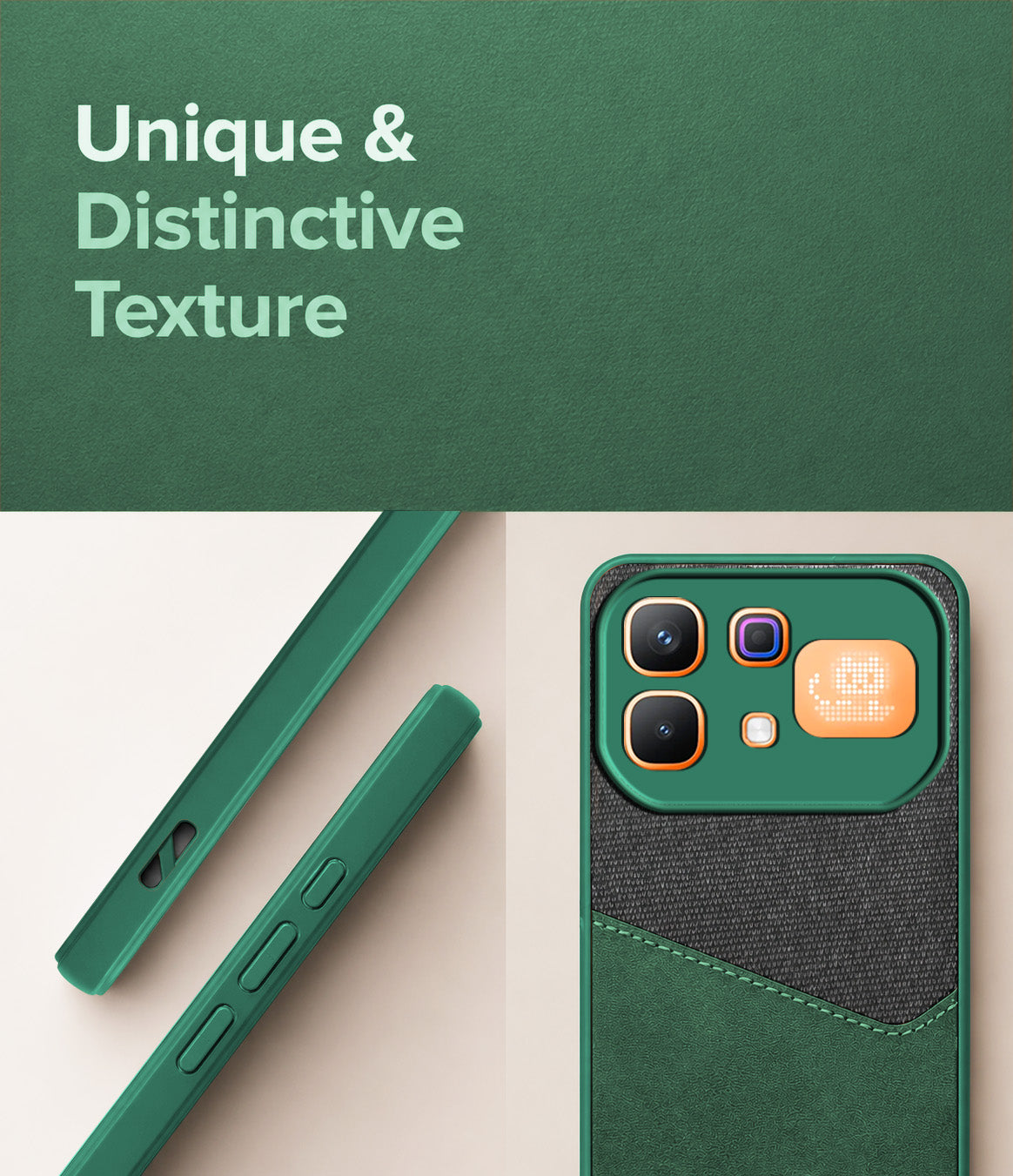For Infinix Note 60 Pro 5G Back Cover Case (Dual PU Leather Stitch | Professional Minimalist | Soft and Flexible)
