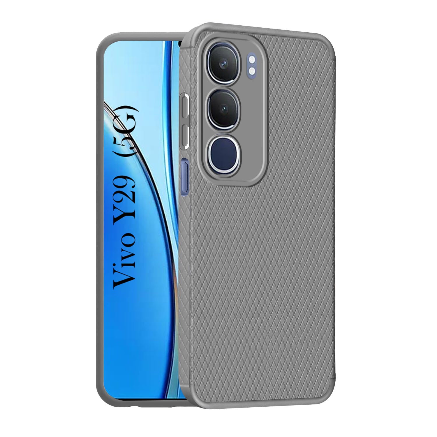For Vivo Y29  Back Cover Case (Liquid Silicone | Side Grip | Camera Protection)