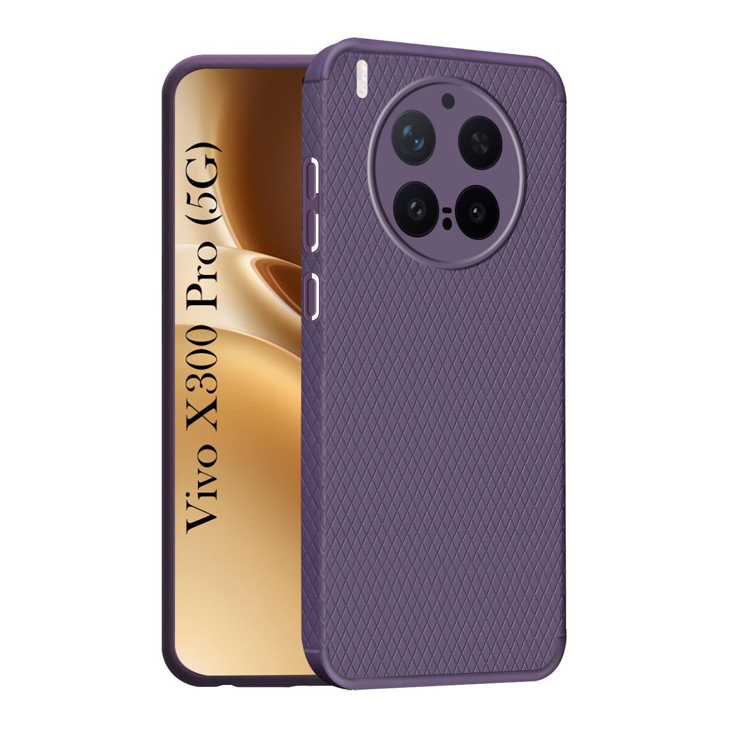 For Vivo X300 Pro Back Cover Case Liquid Silicone (Camera Protection | Side Grip Texture | Soft and Flexible)