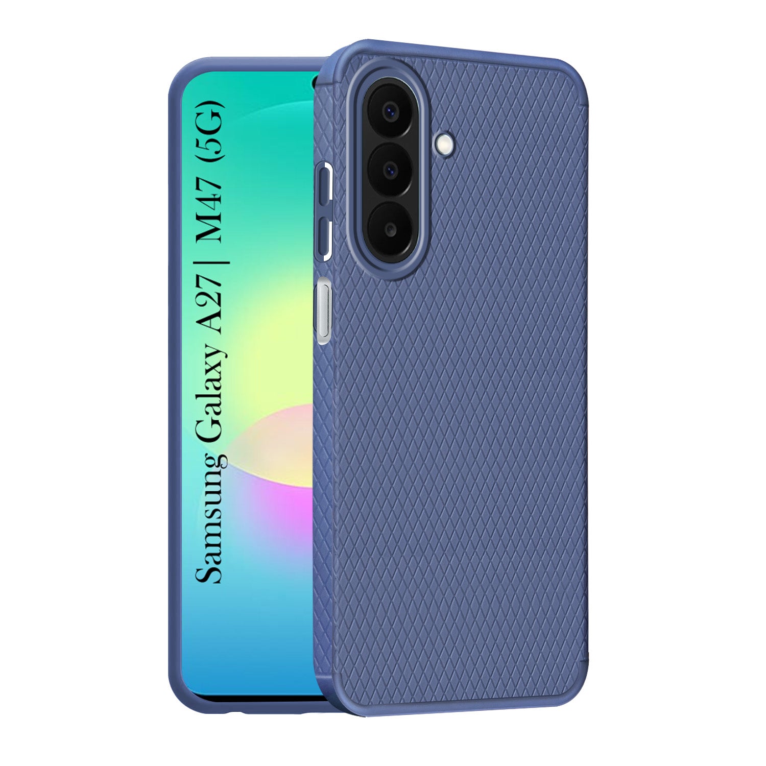 For Samsung Galaxy A27 5G | Samsung Galaxy M47 5G Back Cover Case Liquid Silicone (Camera Protection | Side Grip Texture | Soft and Flexible)