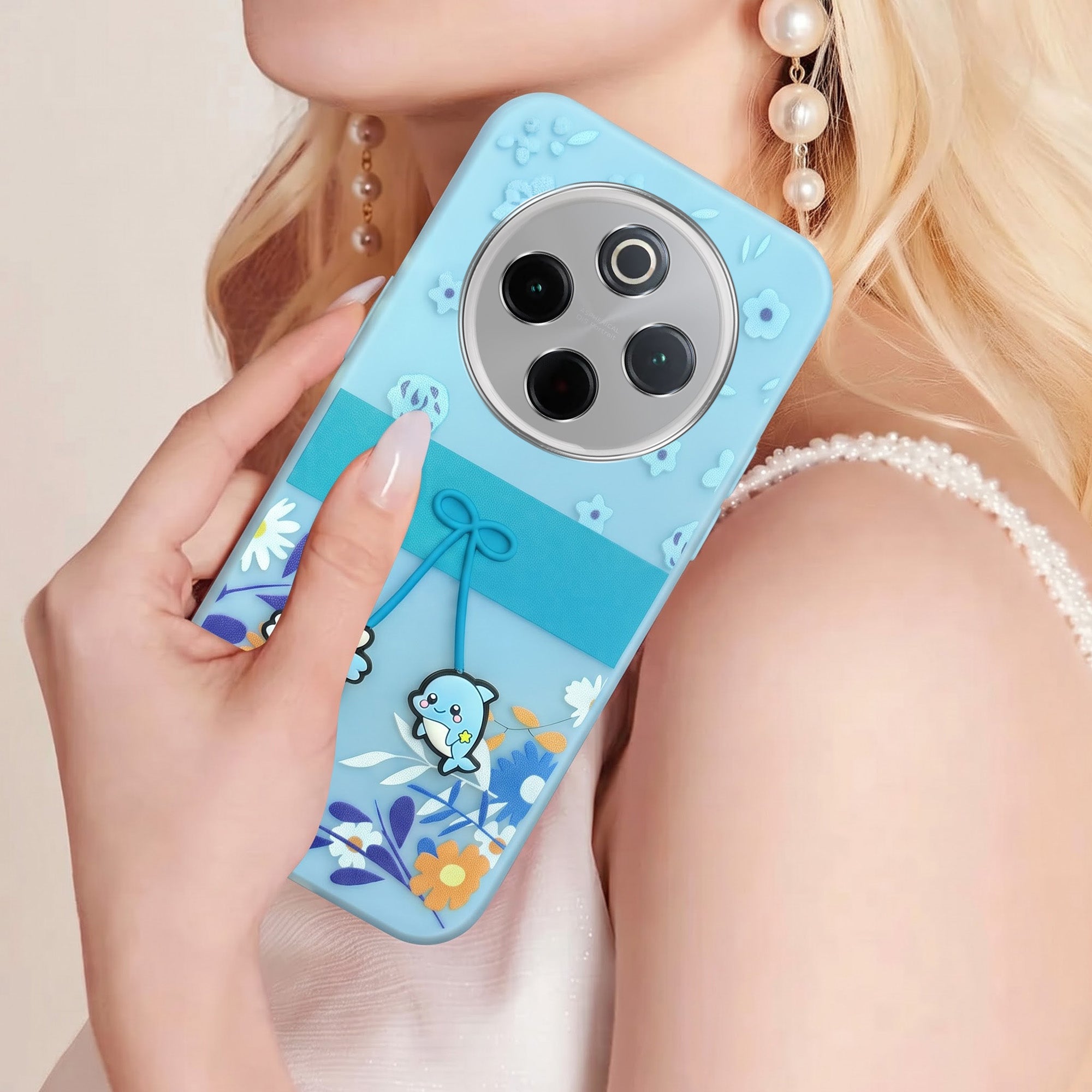 For Vivo T4  Back Cover Case (3D Cute Cartoons | Hard Back Side Soft | Matte Premium Finish | HD Printing)