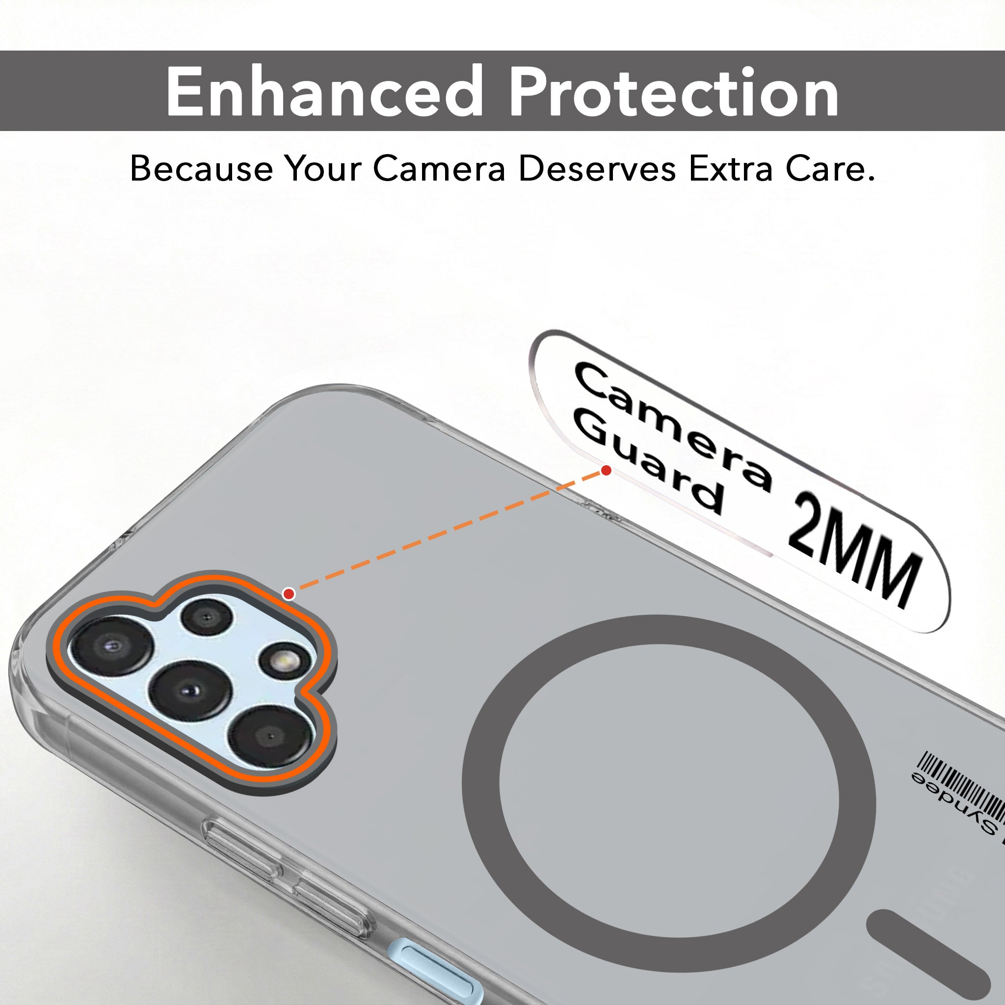 For Samsung Galaxy A13 4G Back Cover Case (Soft Touch | Camera Bump Protection | MagSafe Compatible | Matte Finish)