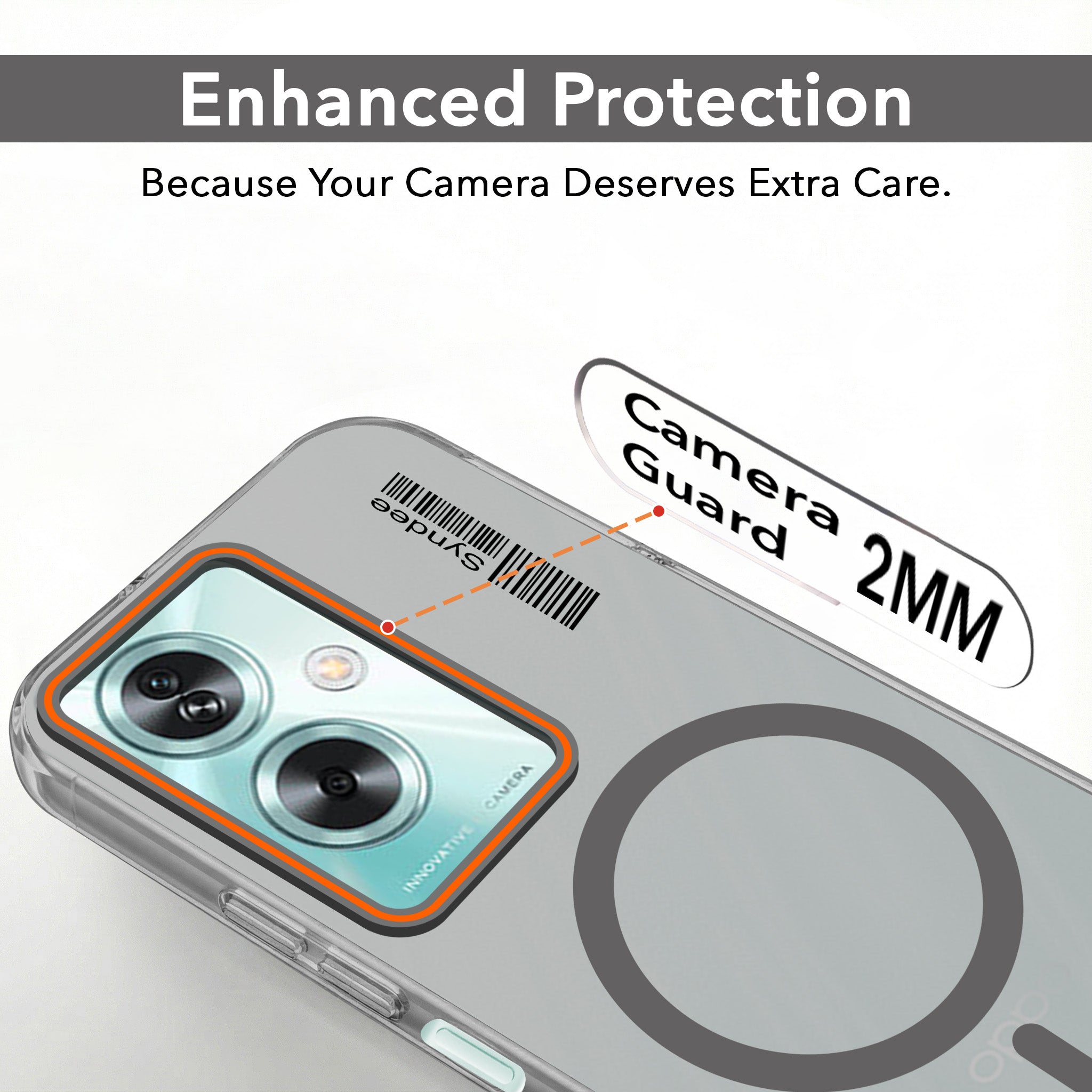 For Oppo A79 5G Back Cover Case (Soft Touch | Camera Bump Protection | MagSafe Compatible | Matte Finish)