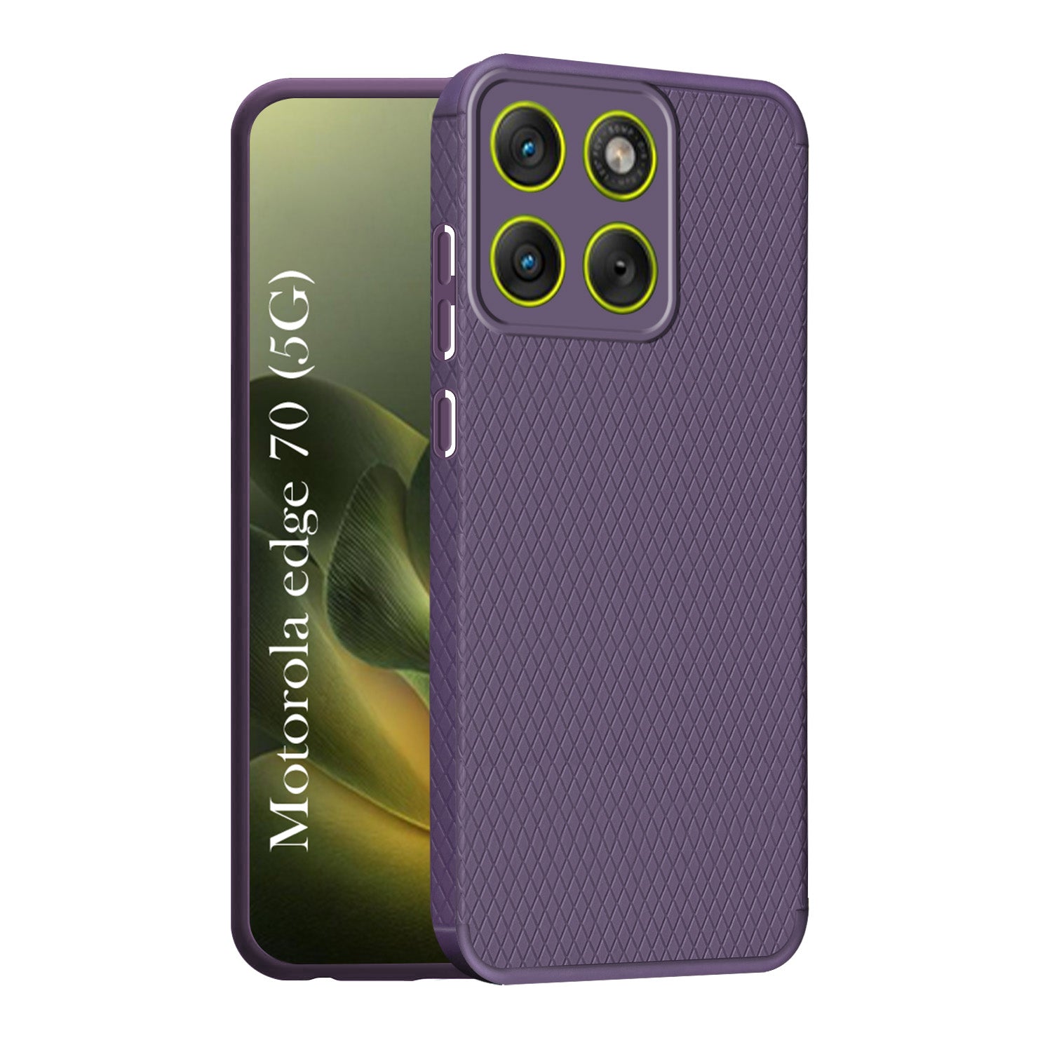 For Motorola Moto Edge 70 Back Cover Case Liquid Silicone (Camera Protection | Side Grip Texture | Soft and Flexible)
