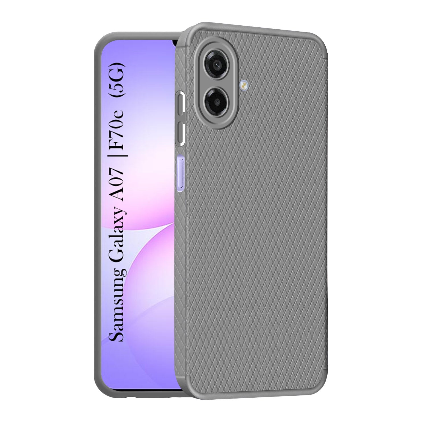 For Samsung Galaxy A07 | F70e 5G Back Cover Case (Camera Protection | Side Grip Texture | Soft and Flexible)