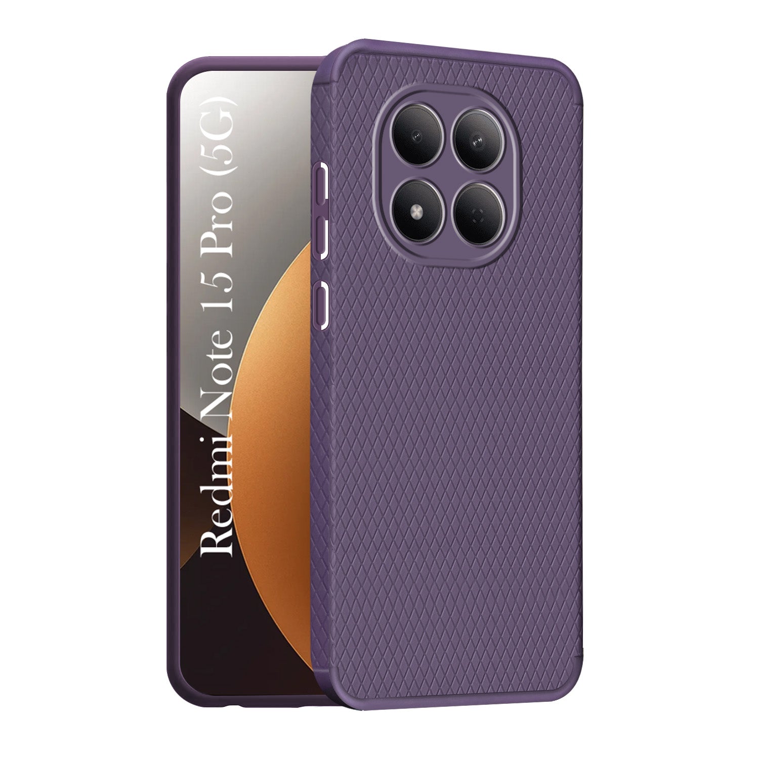 For Xiaomi Redmi Note 15 Pro 5G Back Cover Case Liquid Silicone (Camera Protection | Side Grip Texture | Soft and Flexible)