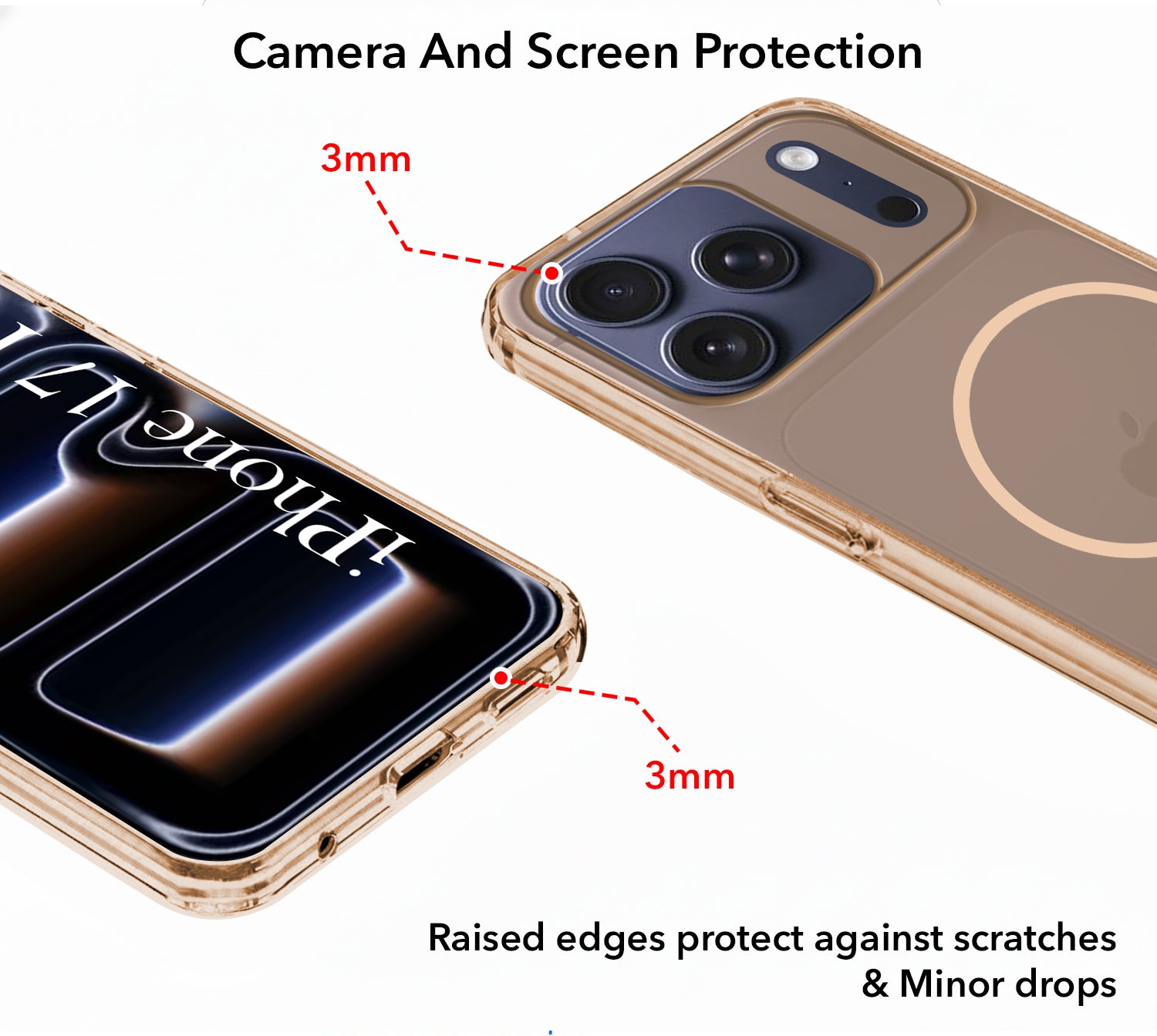 For Apple iPhone 17 Pro Back Cover Case Silicone (Slim Paper Thin | Camera Protection Bump | Minimalist Professional | Soft Flexible)