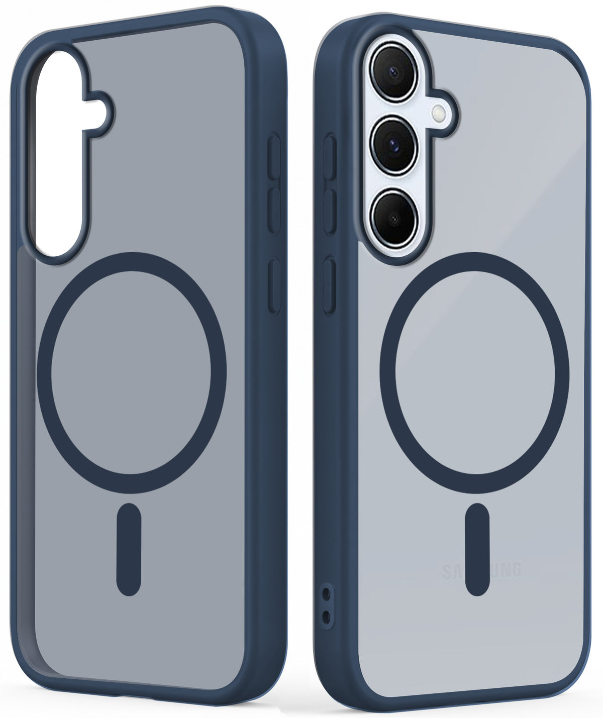 For Samsung Galaxy A55 5G Matte Finish Back Case Cover (MagSafe Compatible | Translucent Soft Touch | Slim and Unbreakable)