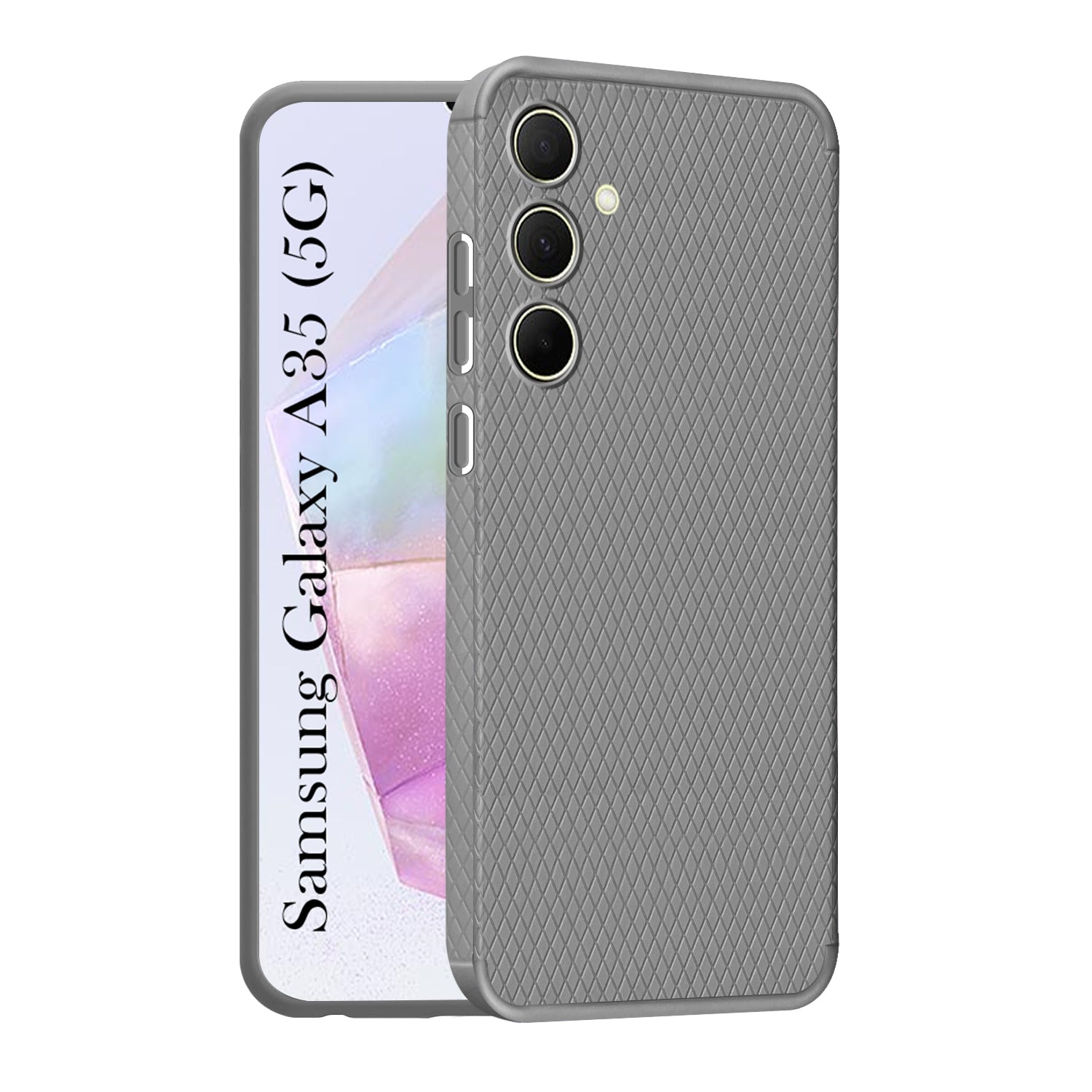 For Samsung Galaxy A35 5G Back Cover Case (Liquid Silicone | Side Grip | Camera Protection)
