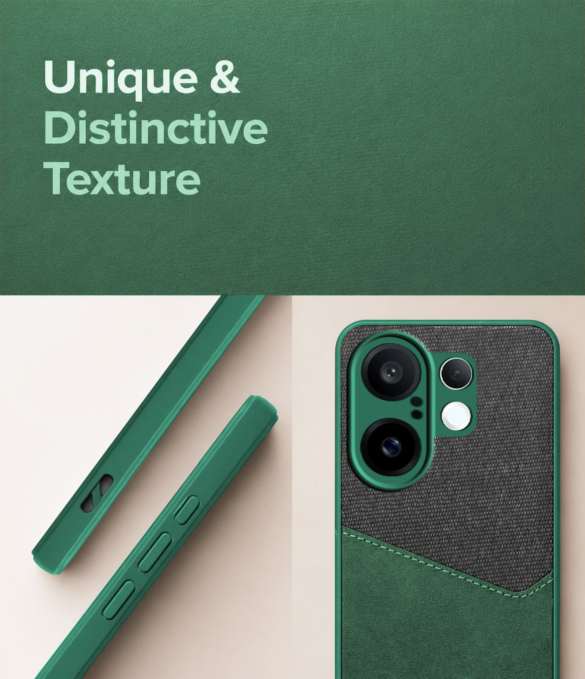 For Vivo X200 FE Back Cover Case (Dual PU Leather Stitch | Professional Minimalist | Soft and Flexible)