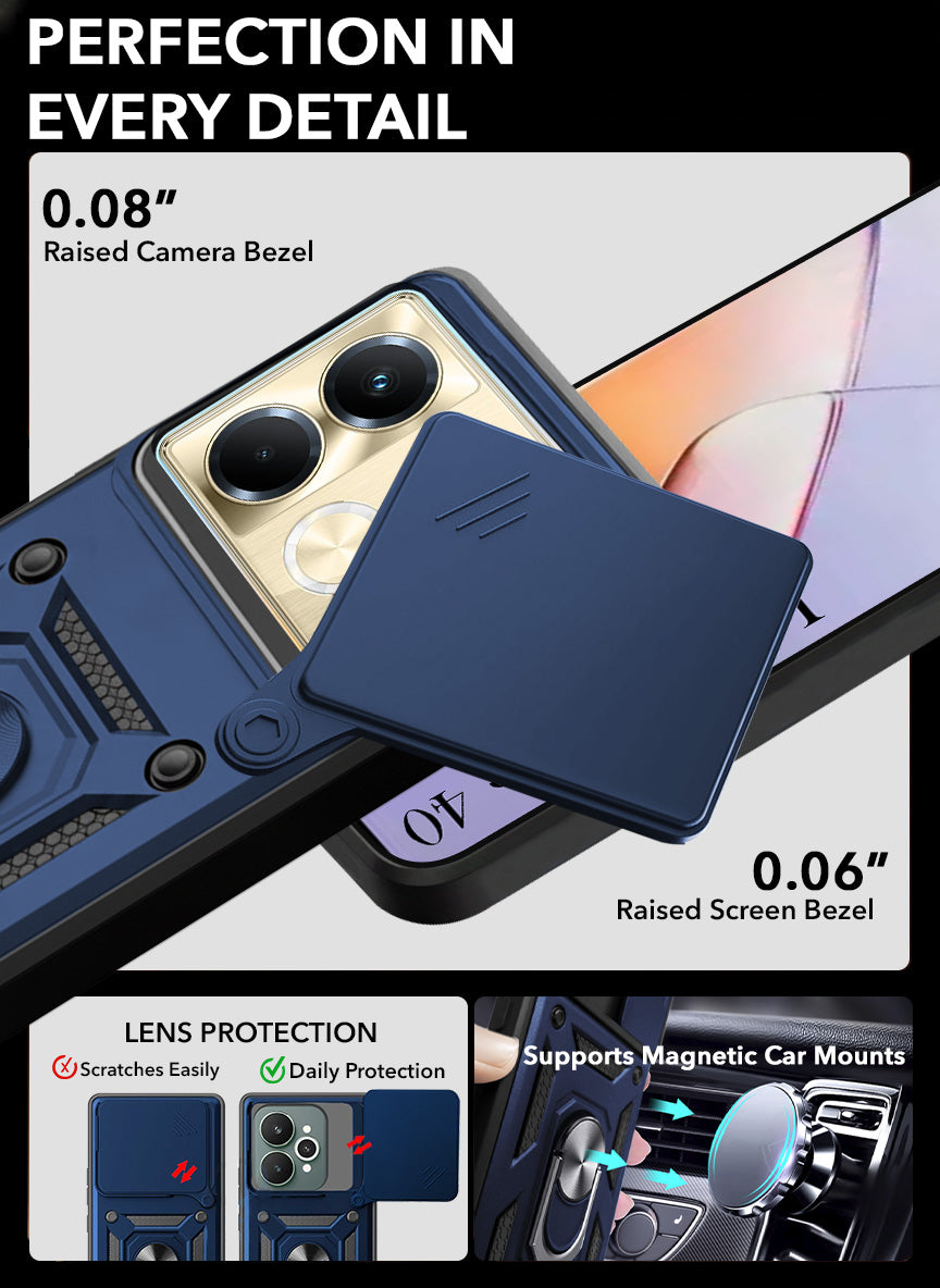 For Infinix Note 40 Back Cover Case (Hybrid Dual Armor Polycarbonate)