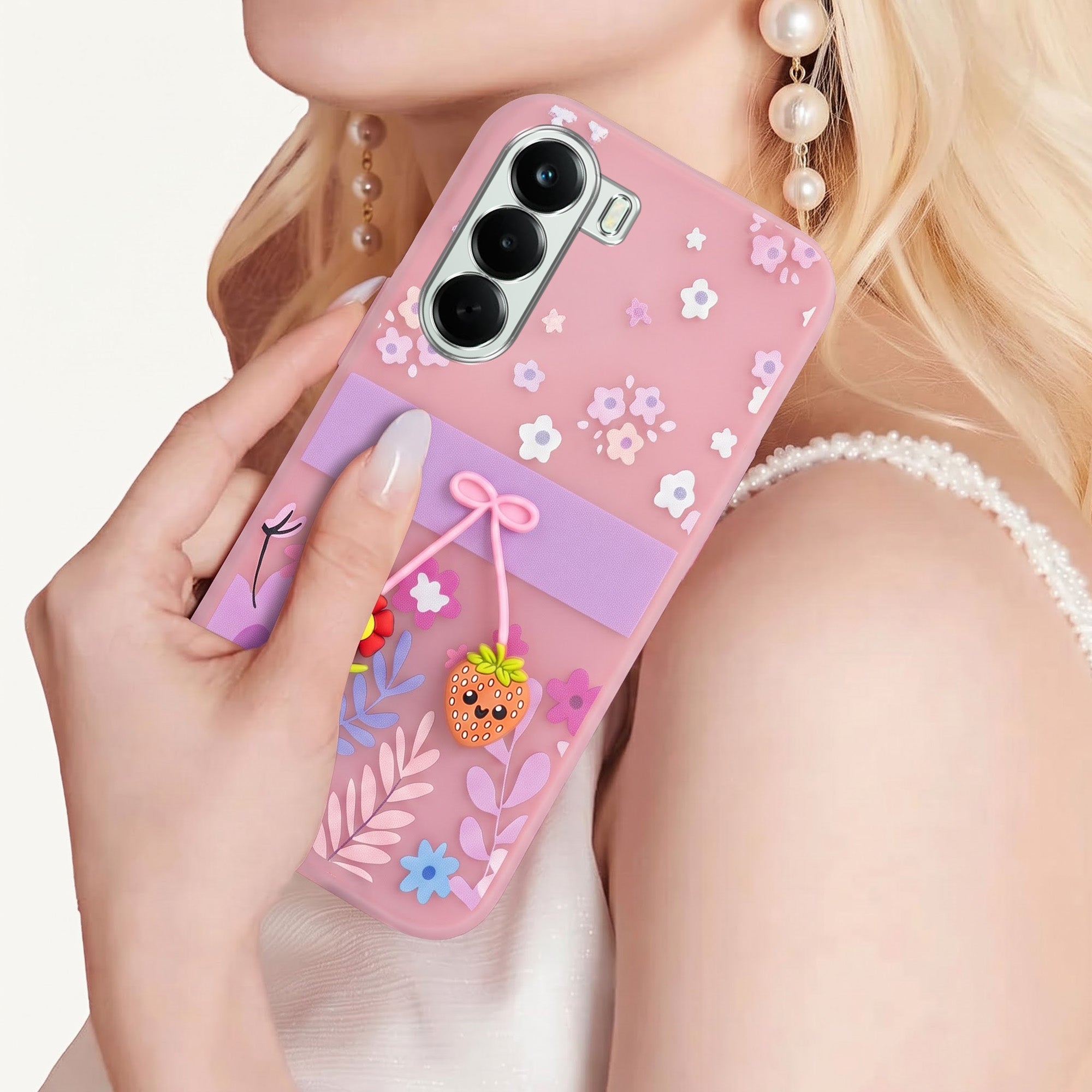 For OnePlus Nord CE 6 Lite Back Cover Case (3D Cute Cartoons | Hard Back Side Soft | Matte Premium Finish | HD Printing)