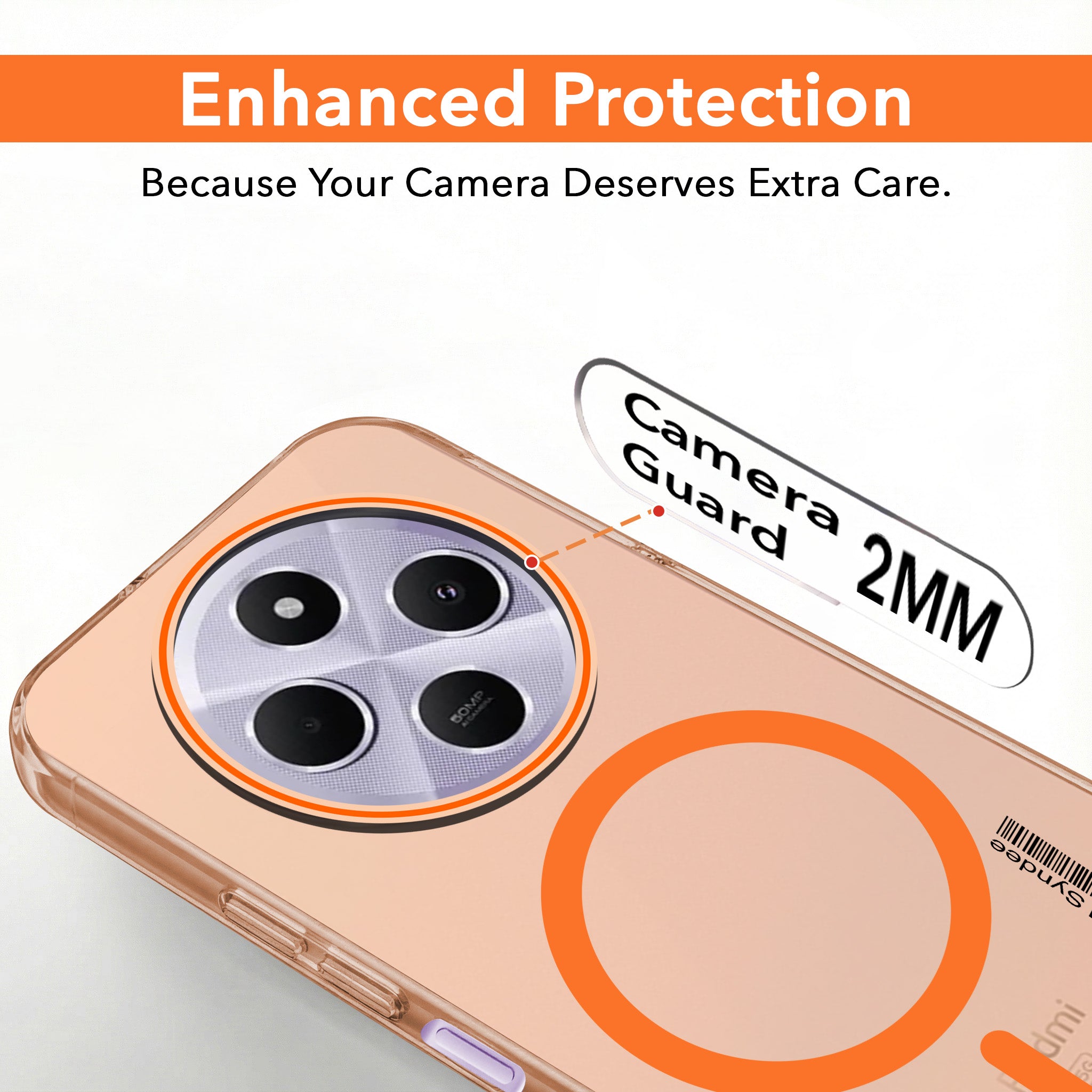 For Redmi A4 5G | Xiaomi Redmi 14C Back Cover Case (Soft Touch | Camera Bump Protection | MagSafe Compatible | Matte Finish)