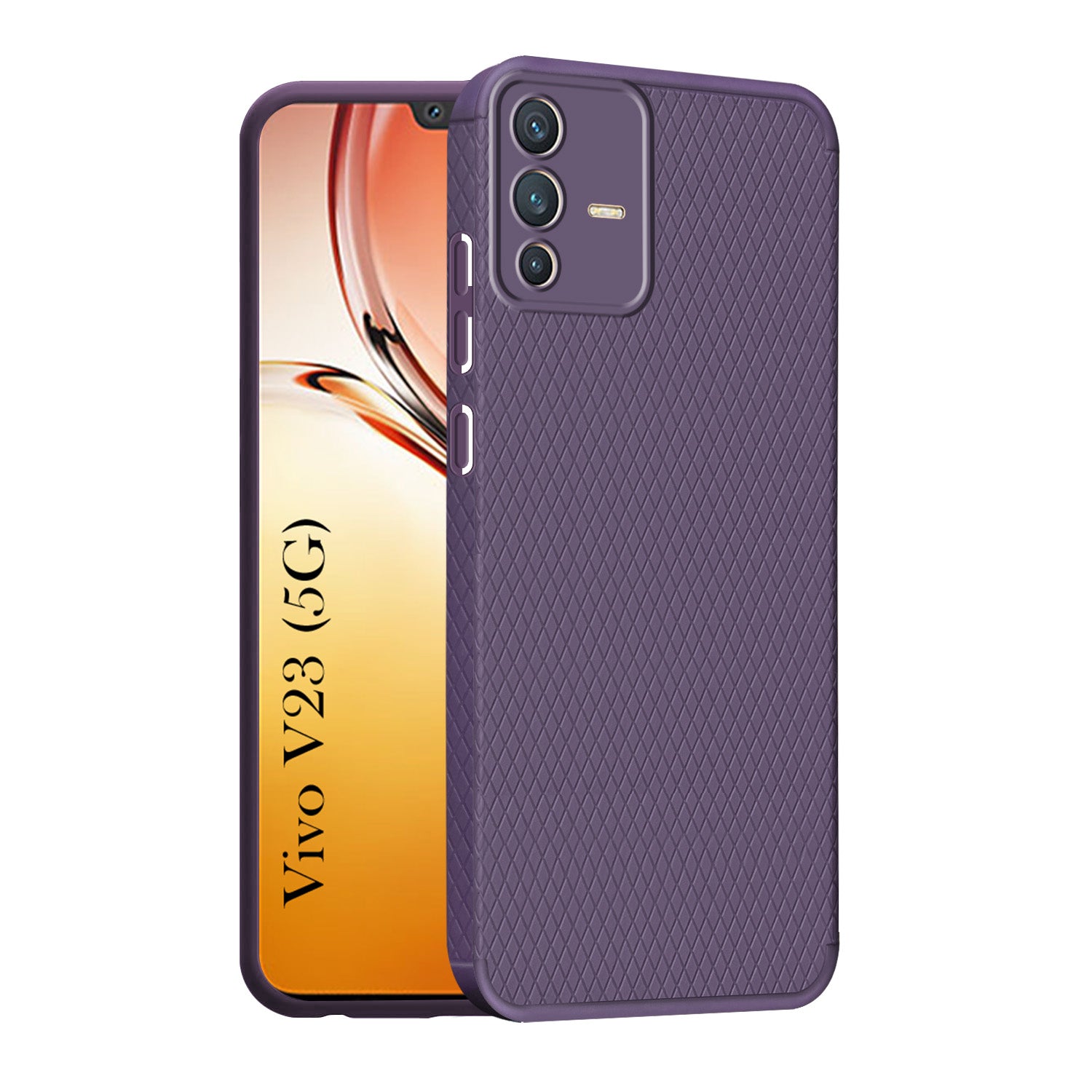 For Vivo V23 5G Back Cover Case (Liquid Silicone | Side Grip | Camera Protection)
