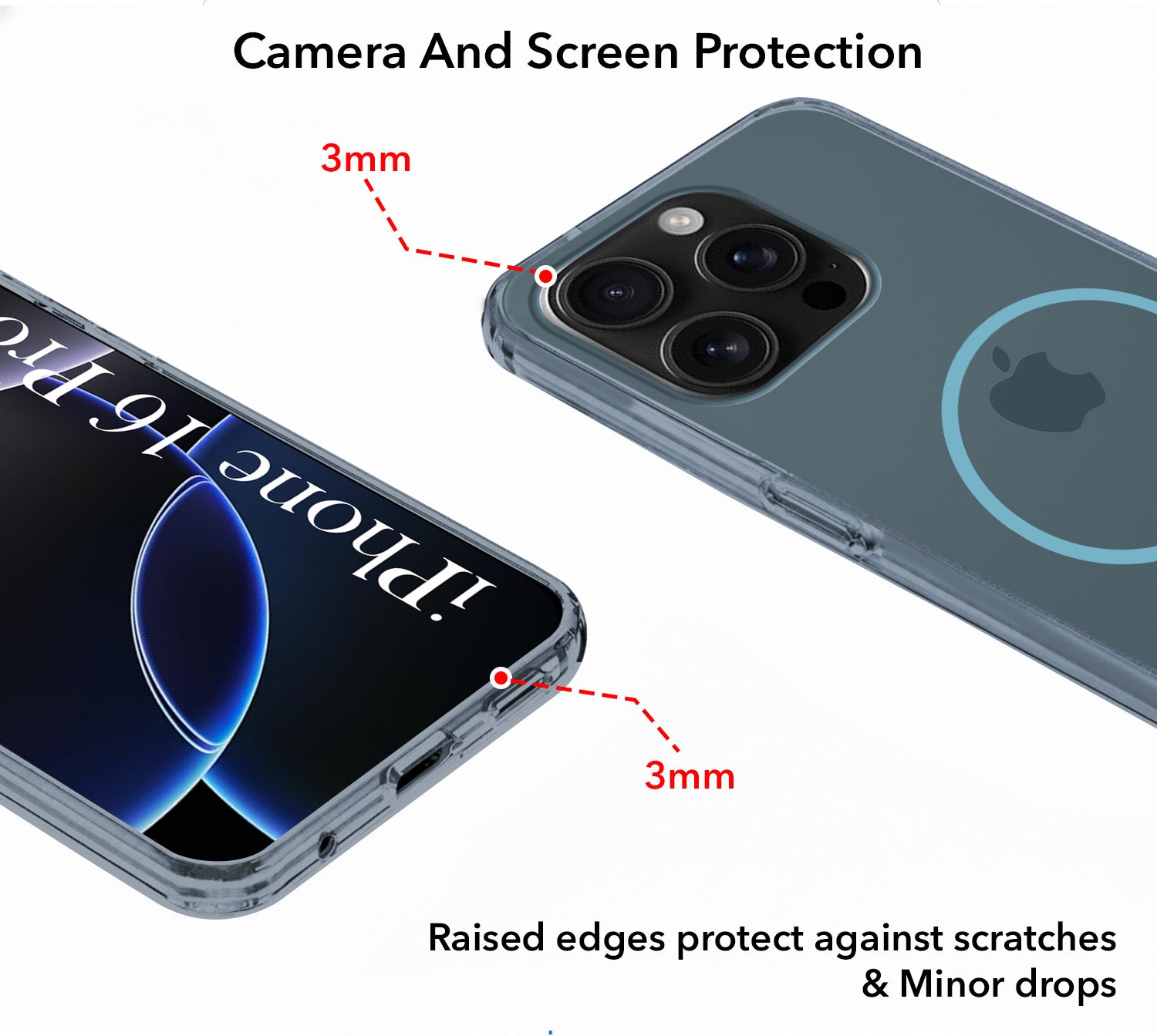 For Apple iPhone 16 Pro Back Cover Case Silicone (Slim Paper Thin | Camera Protection Bump | Minimalist Professional | Soft Flexible)