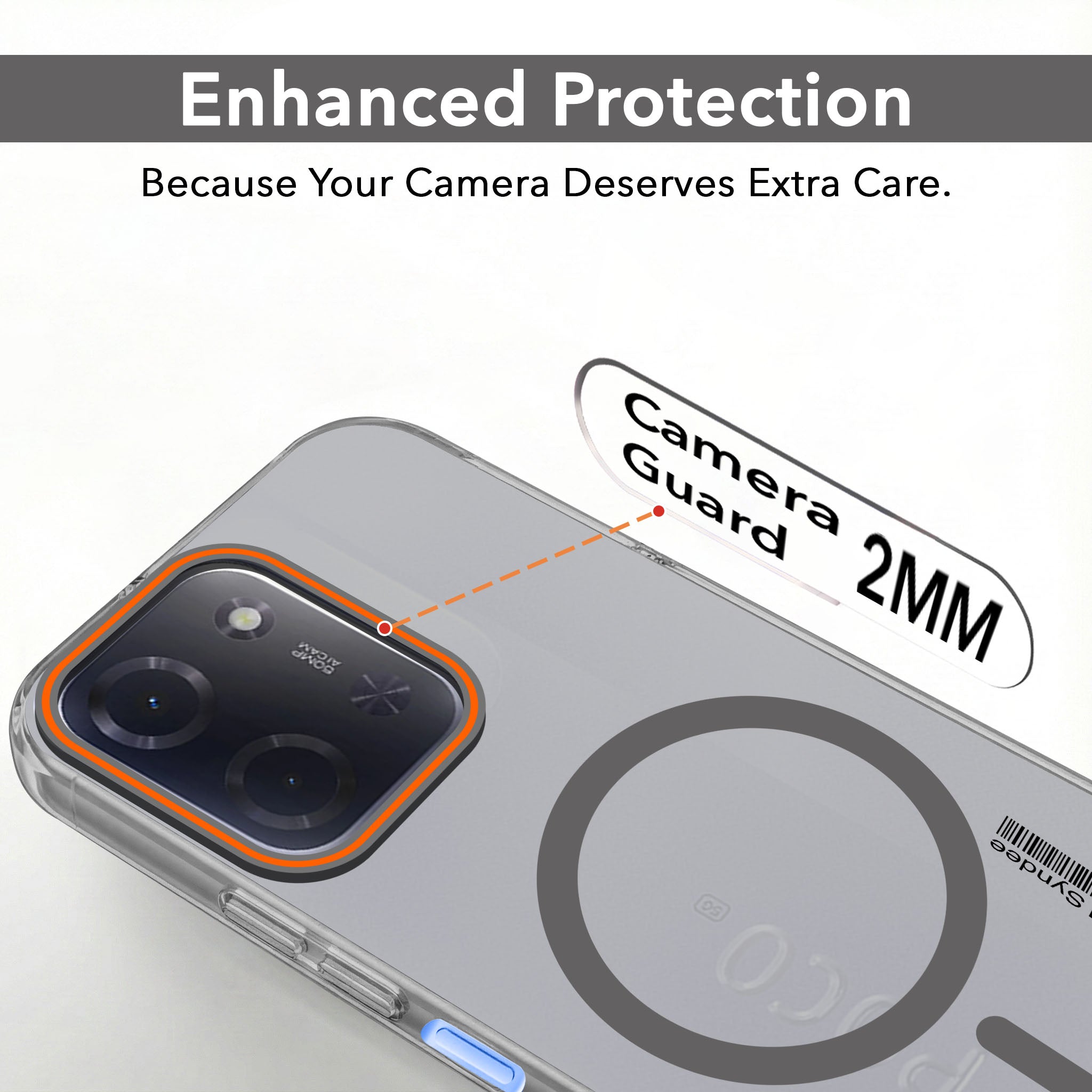 For Poco C85 5G Back Cover Case (Soft Touch | Camera Bump Protection | MagSafe Compatible | Matte Finish)