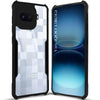 For Vivo iQOO 15R 5G Back Cover Case Hybrid (Shockproof with Polycarbonate Clear Panel | Professional Black)