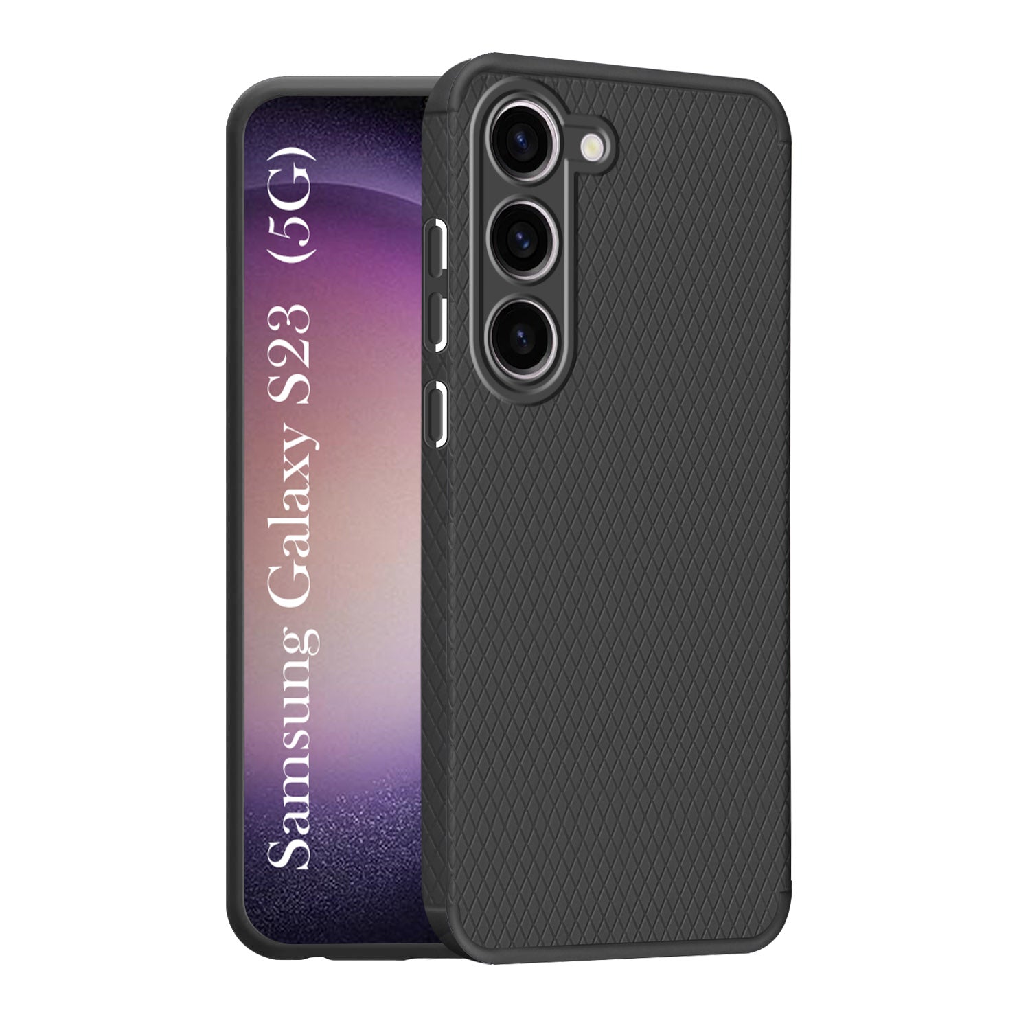 For Samsung Galaxy S23 5G Back Cover Case (Liquid Silicone | Side Grip | Camera Protection)
