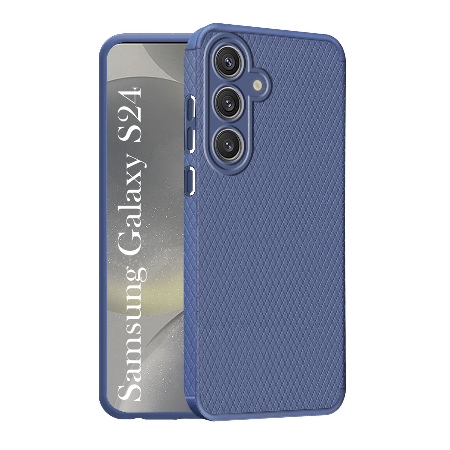 For Samsung Galaxy S24 Back Cover Case (Liquid Silicone | Side Grip | Camera Protection)