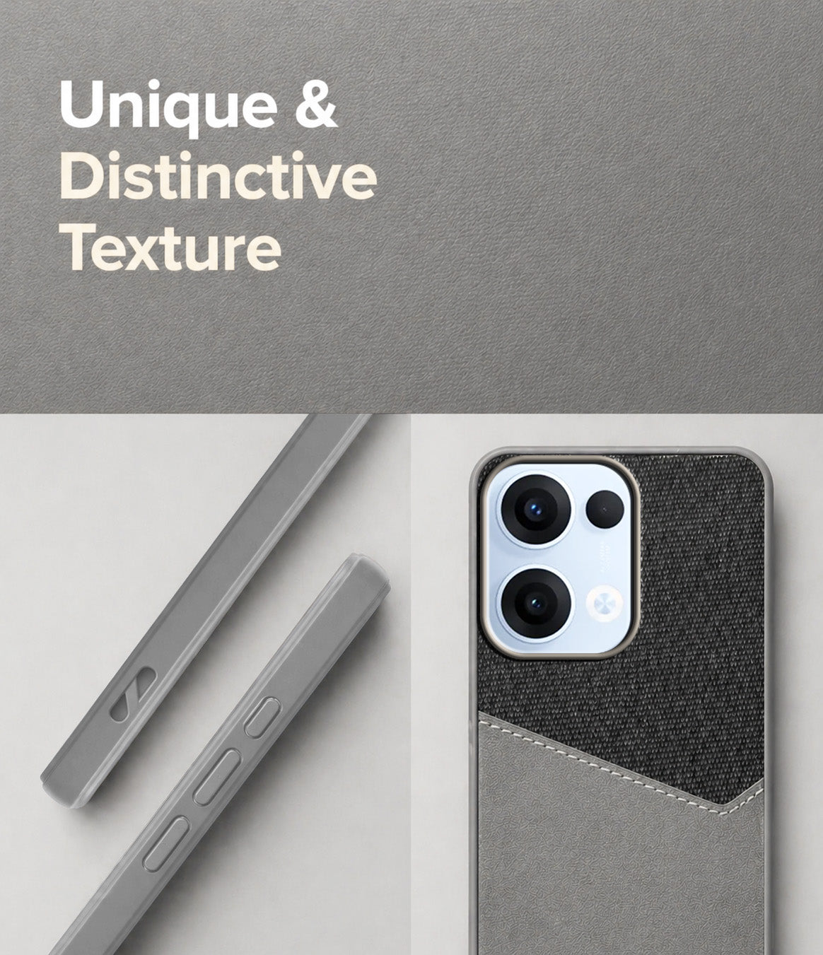 For Oppo Reno13 | Oppo Reno 13 Back Cover Case (Dual PU Leather Stitch | Professional Minimalist | Soft and Flexible)